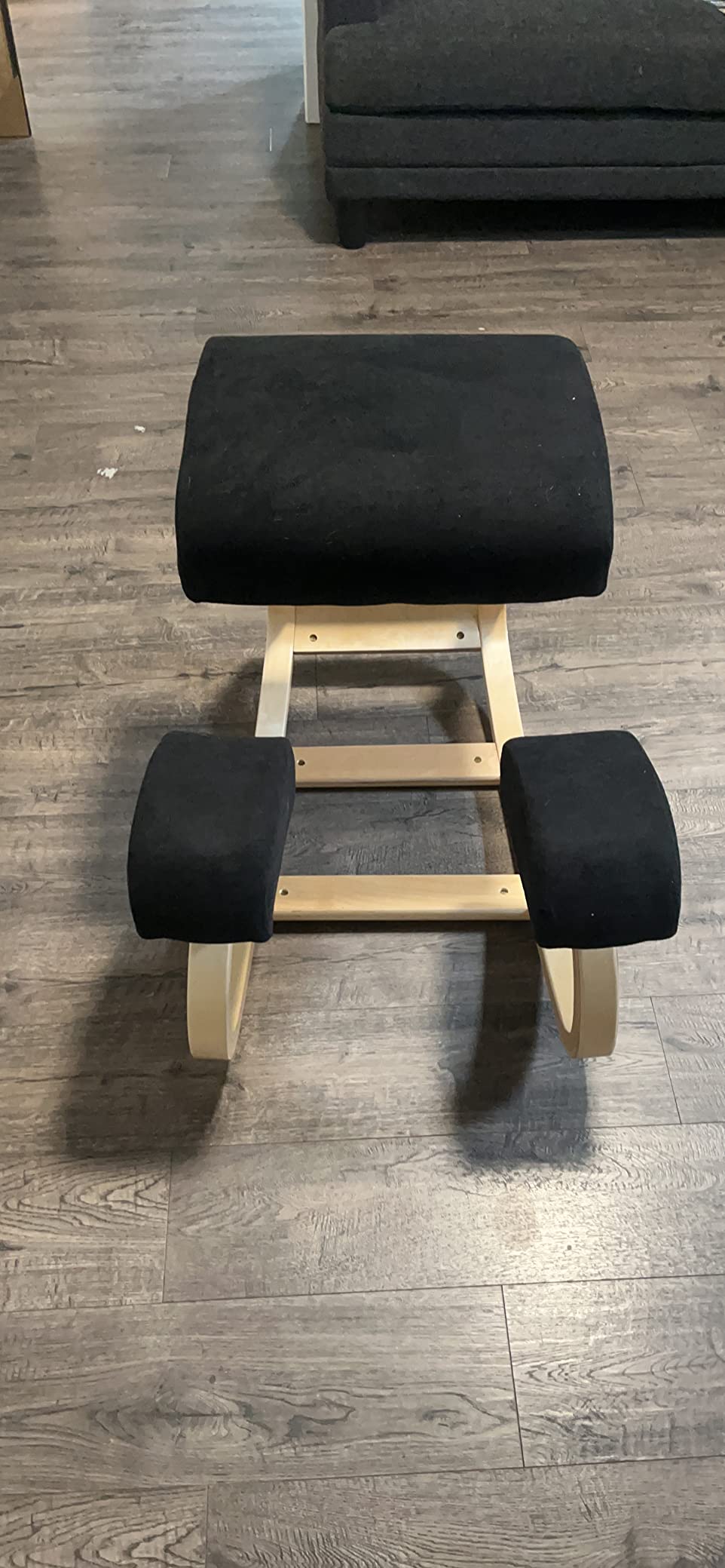 Ergonomic Kneeling Chair with Extra Padding - Posture Support Comfortable Desk Chair - Angled Rocking Stool & Balancing Seat - Natural Relief for Neck or Back Pain (with Extra Padding) customer photo 2