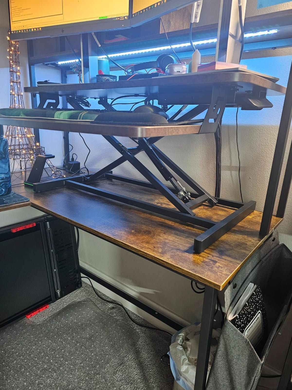 VIVO Black 32 inch Standing Desk Riser, DESK-V000S customer photo 2