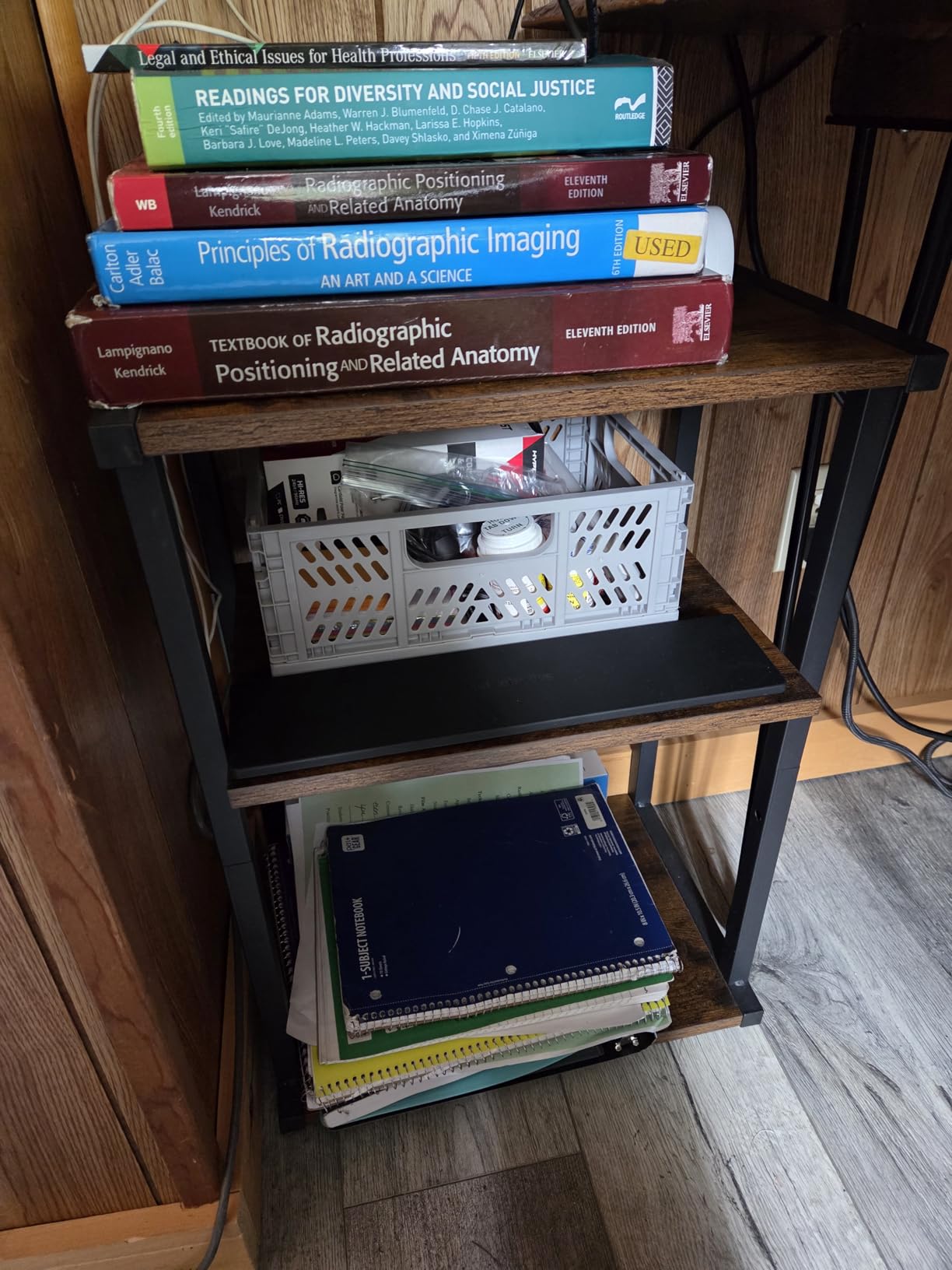 HOOBRO Mobile Printer Stand, 3-Tier Printer Cart Under Desk with Storage, Industrial Adjustable Rolling Cart, Sturdy Little Table on Wheels for Home Office BF28PS01 customer photo 2