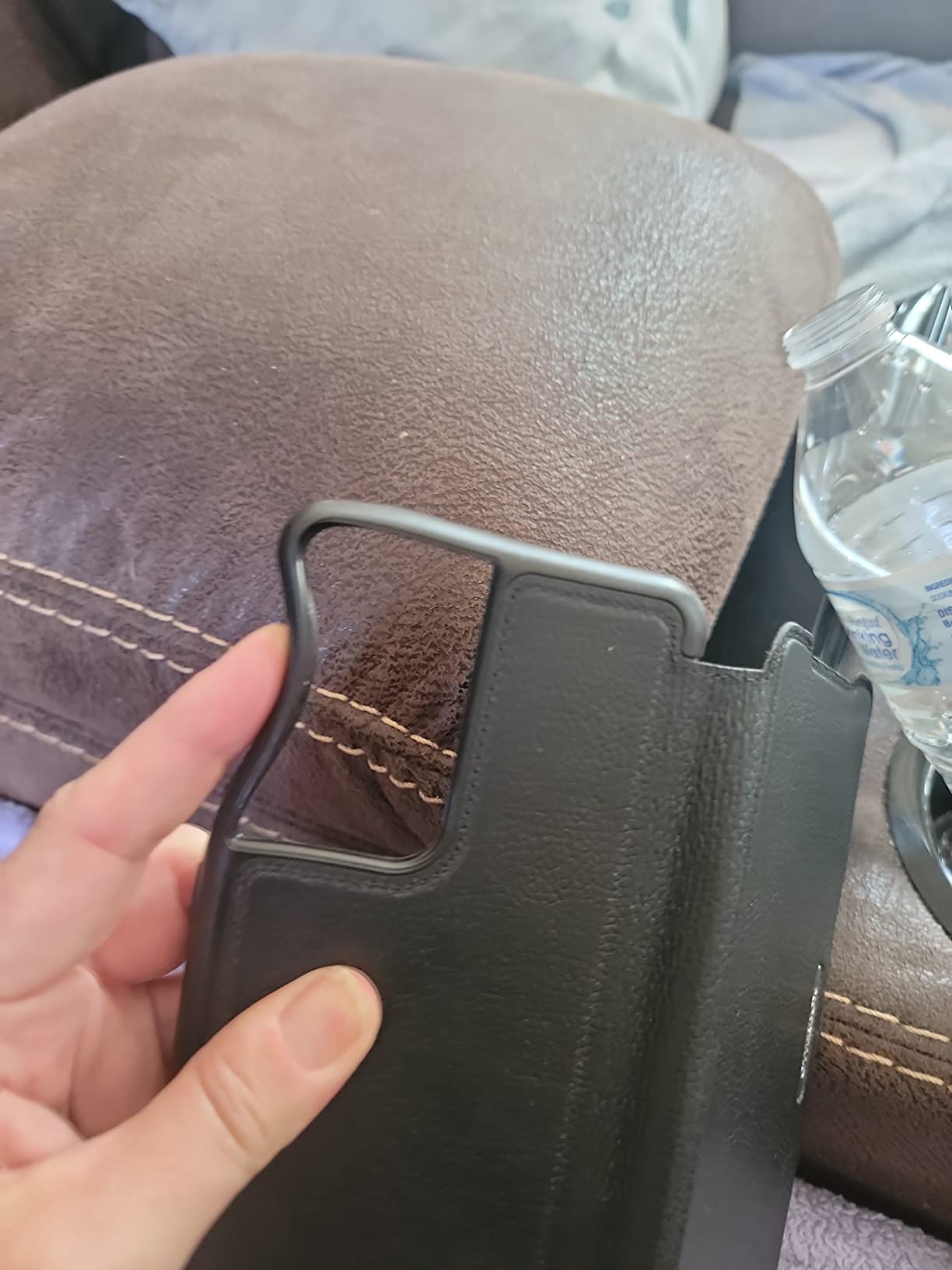 OtterBox Strada Case for iPhone 12 Mini, Shockproof, Drop Proof, Premium Leather Protective Folio with Two Card Holders, 3X Tested to Military Standard, Black customer photo 1