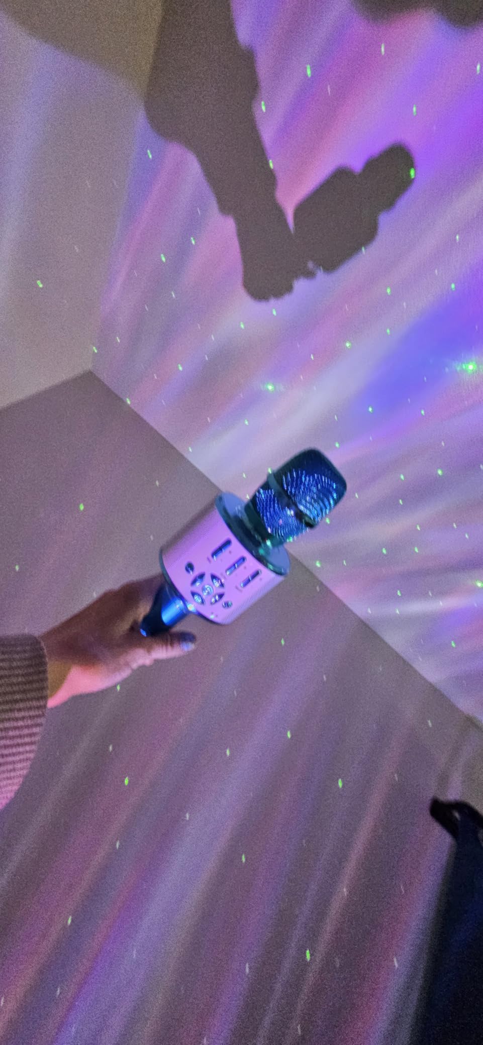 Amazmic Kids Karaoke Microphone Machine Toys for Girls Bluetooth Microphone with LED Light, Christmas Birthday Gift for Girls Boys 3-12+ Years Old (Blue) customer photo 1