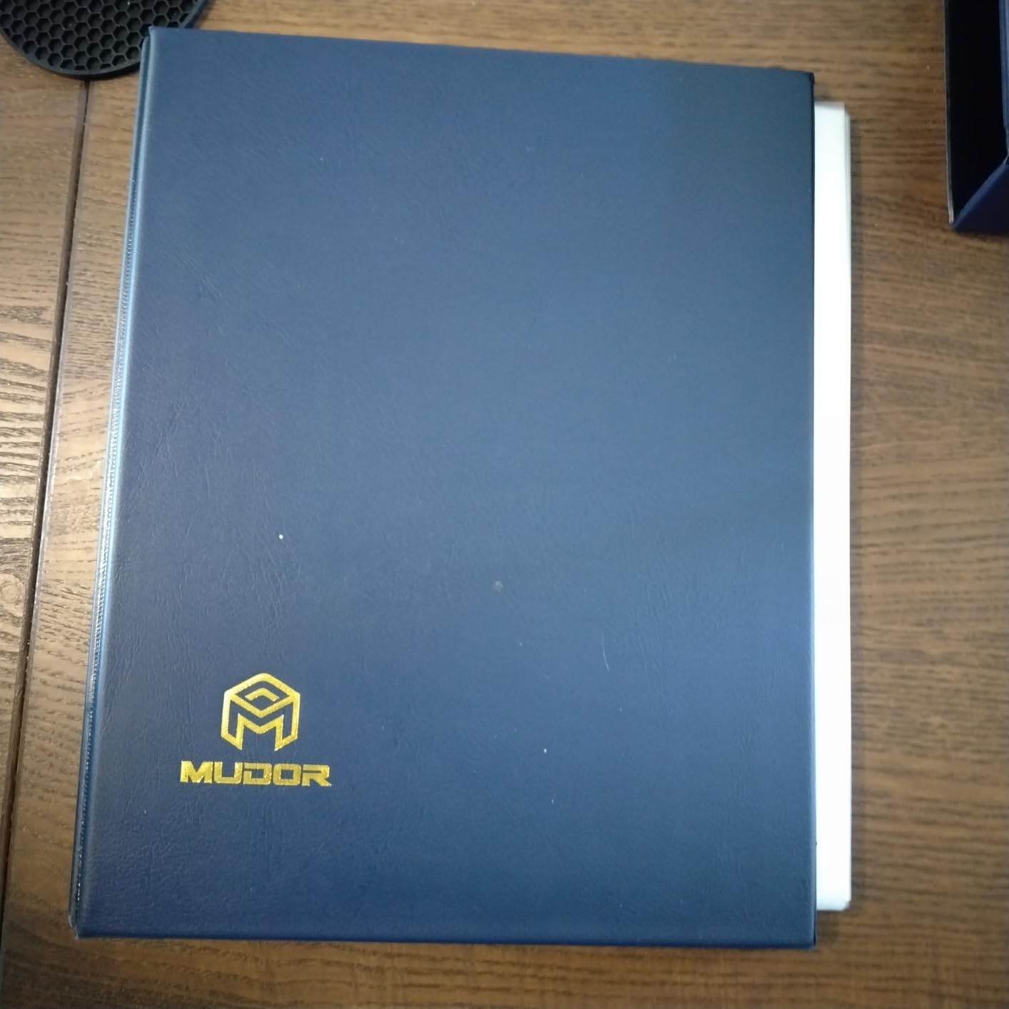 MUDOR Stamp Binder with Slipcase, Empty Stamp Collecting Albums, Black customer photo 1