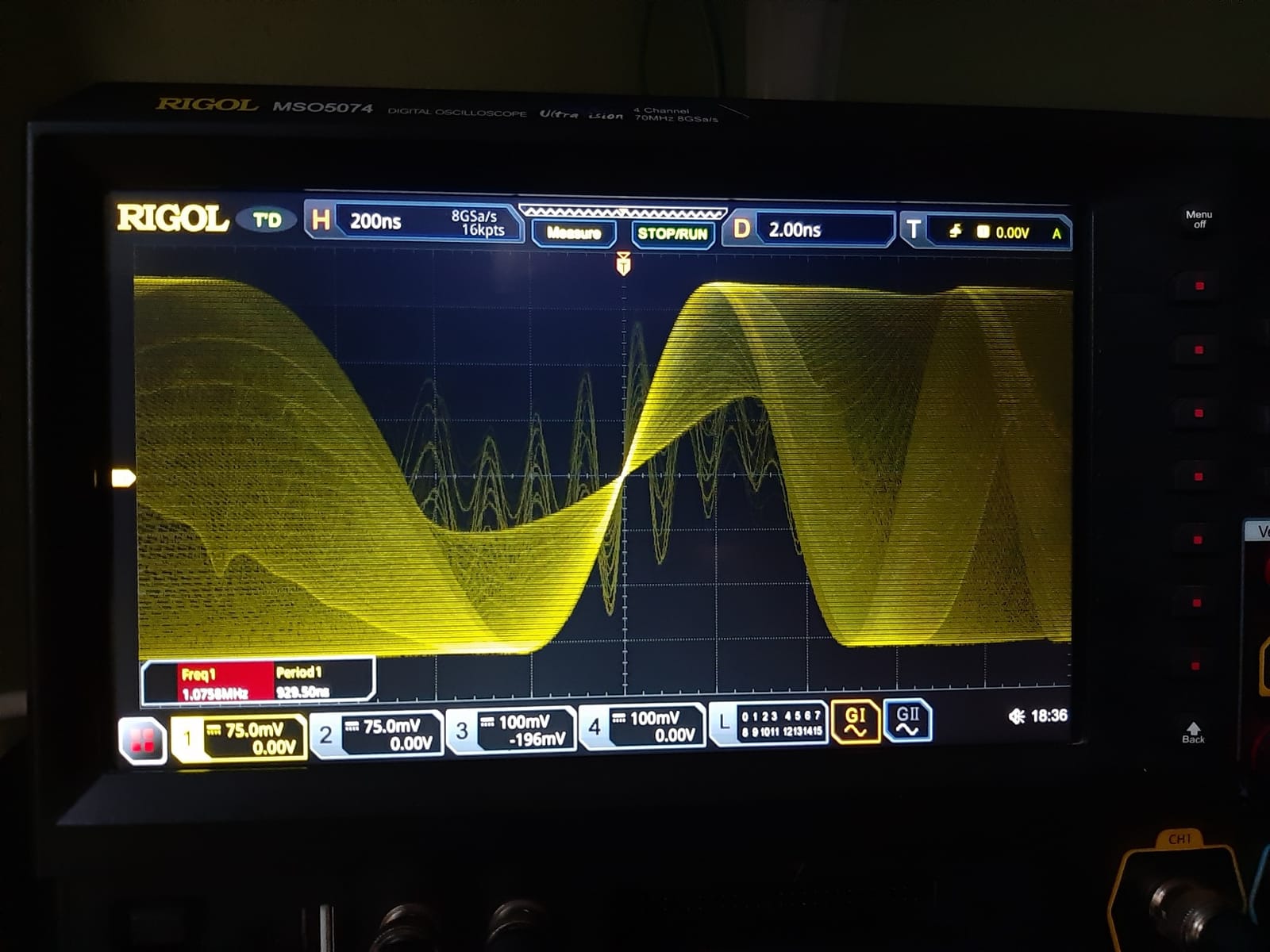 Rigol MSO5074 - Four Channel, 70 MHz Digital/Mixed Signal Oscilloscope customer photo 1