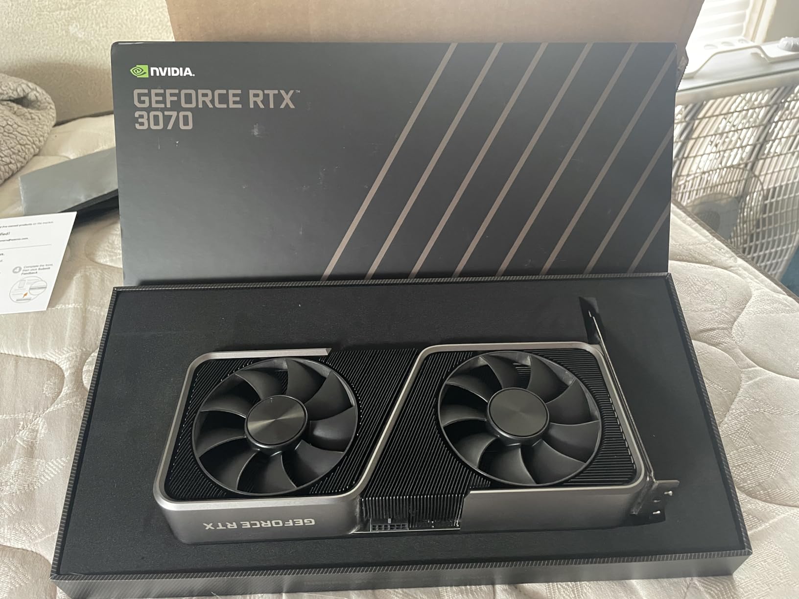NVIDIA GeForce RTX 3070 8GB GDDR6 PCI Express 4.0 Graphics Card - Dark Platinum and Black customer photo 1