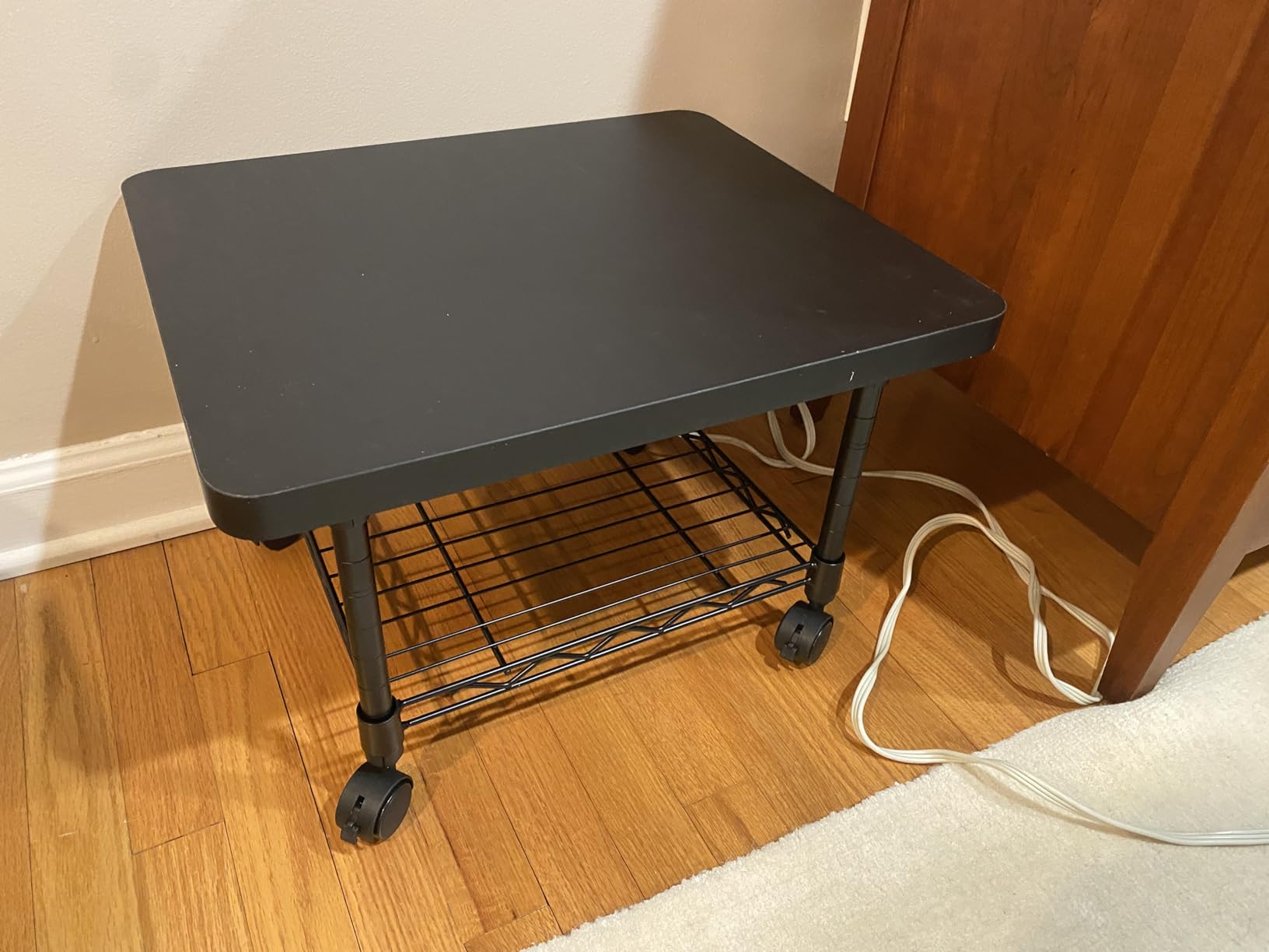 Mount-It! Printer Stand With Wheels | 3-Tier Large Printer Cart With Storage Shelves For 3D & Laser Printer, Scanner, Heat Press | Rolling Metal Utility Table For Home and Office Use, 200 Lbs Capacity customer photo 1
