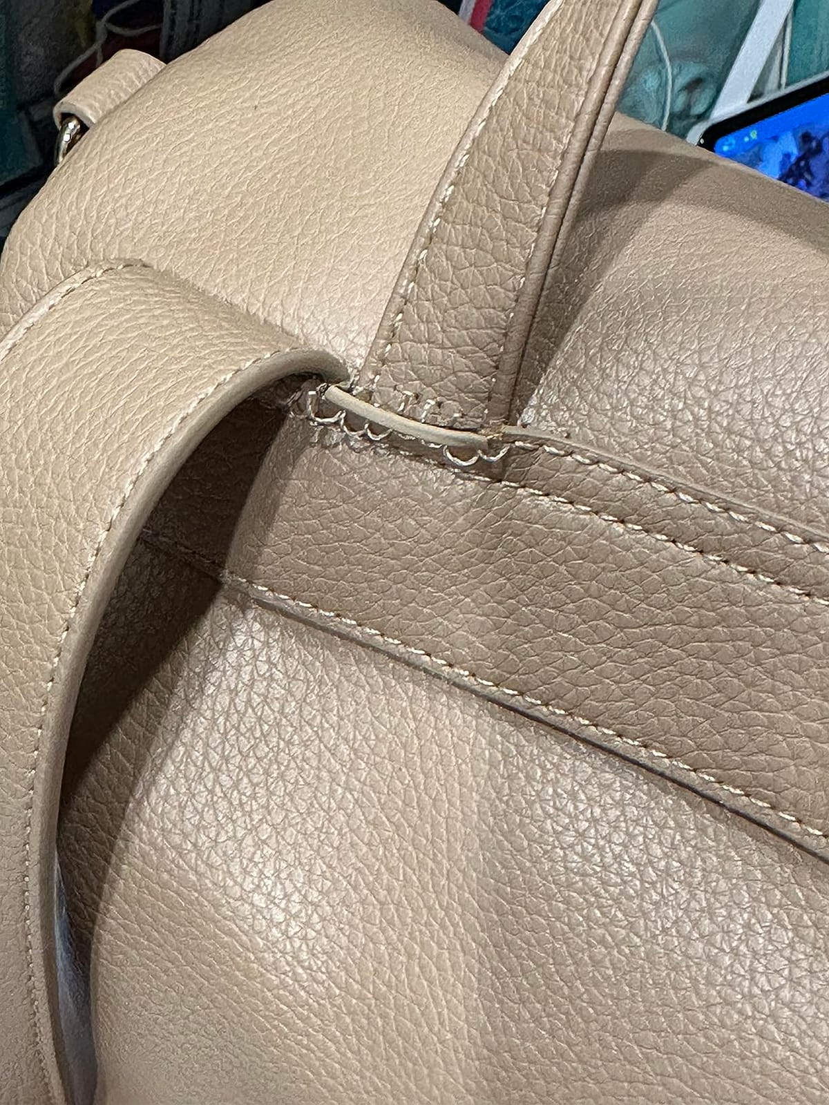Monaco Large Diaper Bag Backpack by Luli Bebe - Designer Modern Vegan Leather Stylish Baby Backpack Diaper Bag for Mom, Multipurpose, Roomy, with Changing Pad (Caramel Brown) customer photo 1