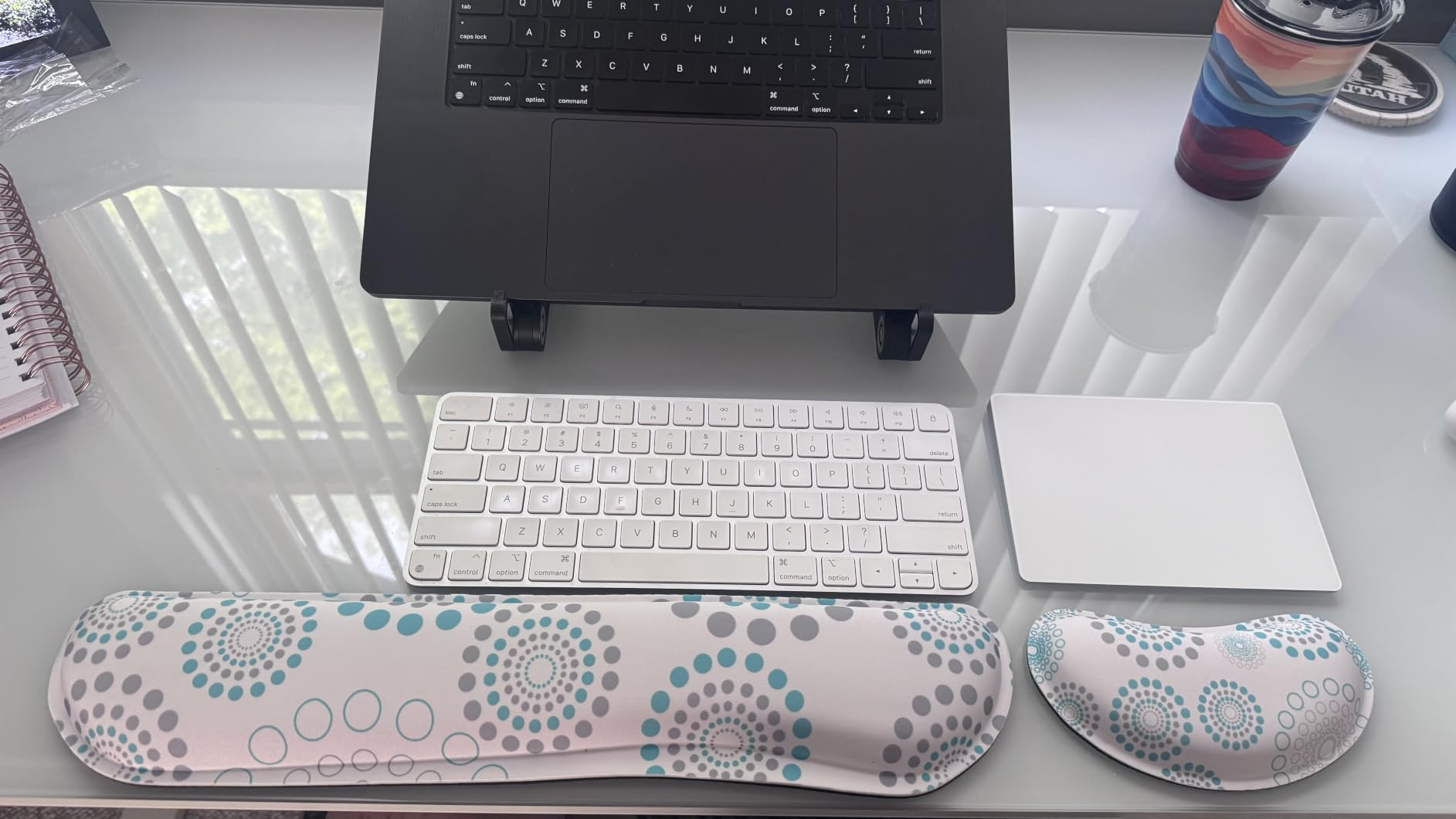 GORILLA GRIP Memory Foam Wrist Rest for Computer Keyboard, 2 Piece Black customer photo 1