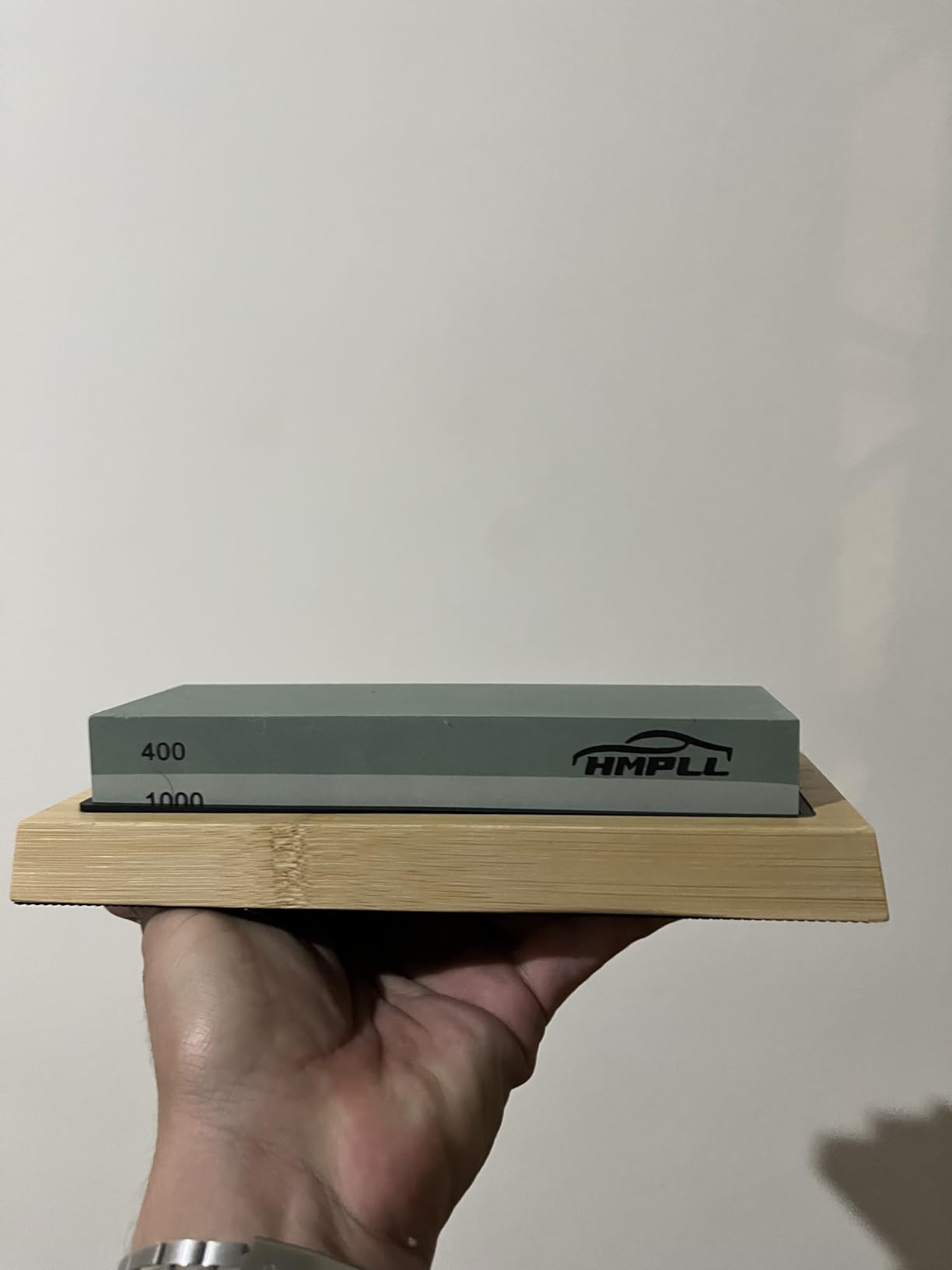 HMPLL Knife Sharpening Stone Set, Professional Whetstone 4 Side Grit 400/1000 3000/8000, Whetstone Knife Sharpener Stone Set Include Non-slip Base, Leather Strop, Flattening Stone & Angle Guide | 400/1000 3000/8000, Whetstone Knife Sharpener Stone Set Include Non-slip Base, Leather Strop, Flattening Stone & Angle Guide customer photo 1