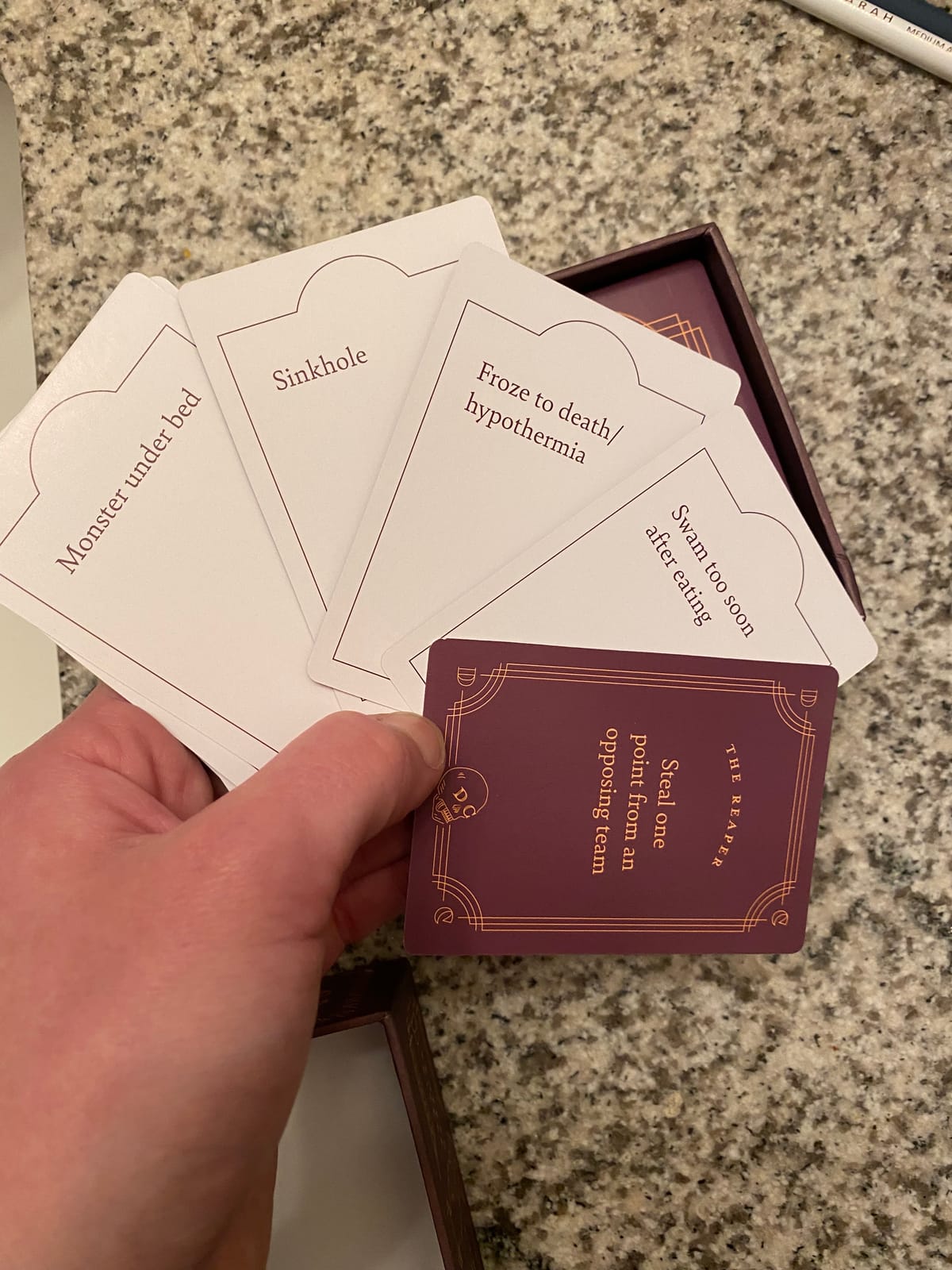 Death Charades: Silly, Fun, Party Card Game, Teams Have 45 Second Rounds to Guess The Charade, Endless Rounds or Until The Cards Run Out, 2 to 20 Players, for Ages 13 and up customer photo 2