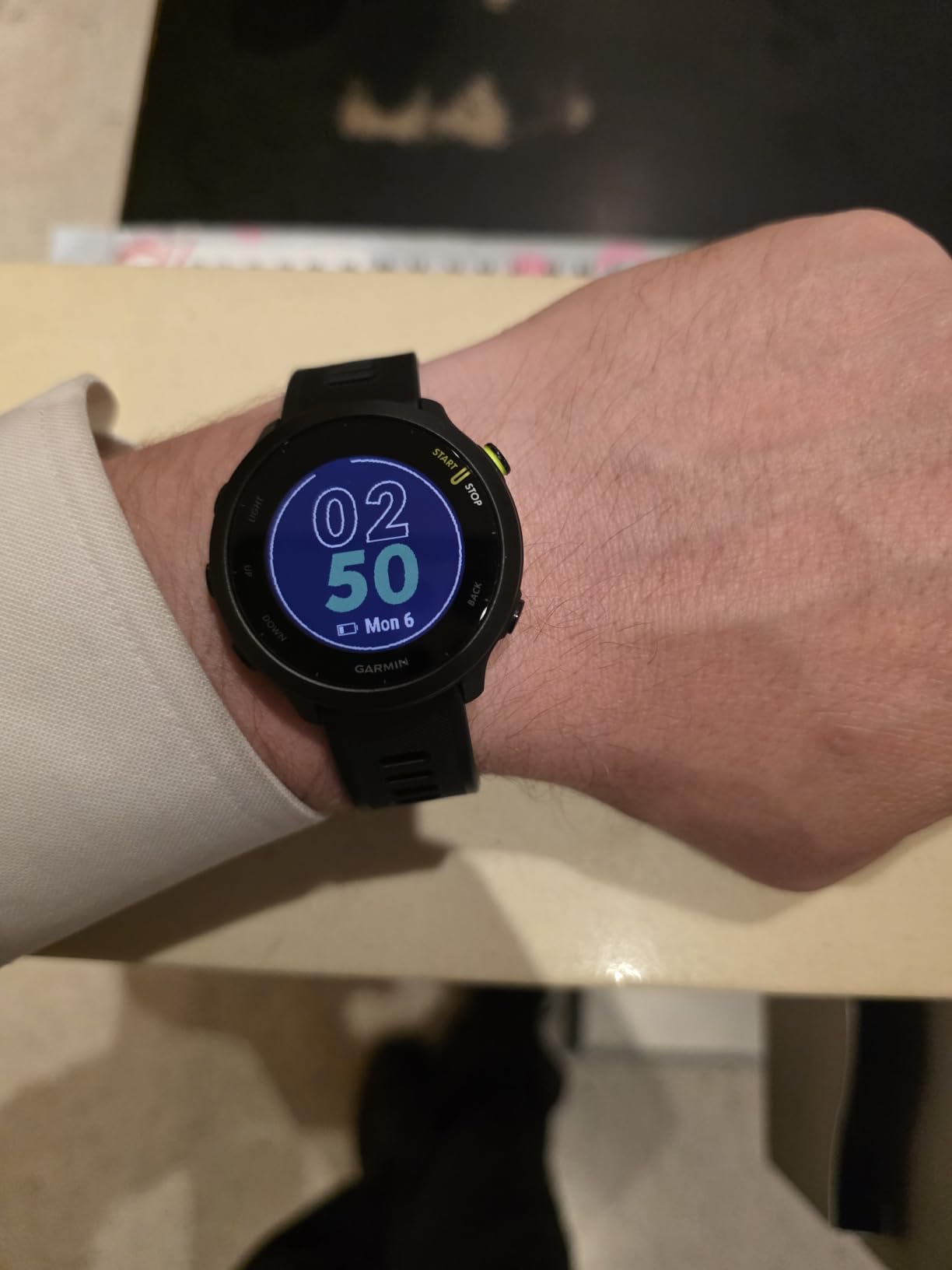 Garmin Forerunner 55, GPS Running Watch with Daily Suggested Workouts, Up to 2 Weeks of Battery Life, Aqua customer photo 1