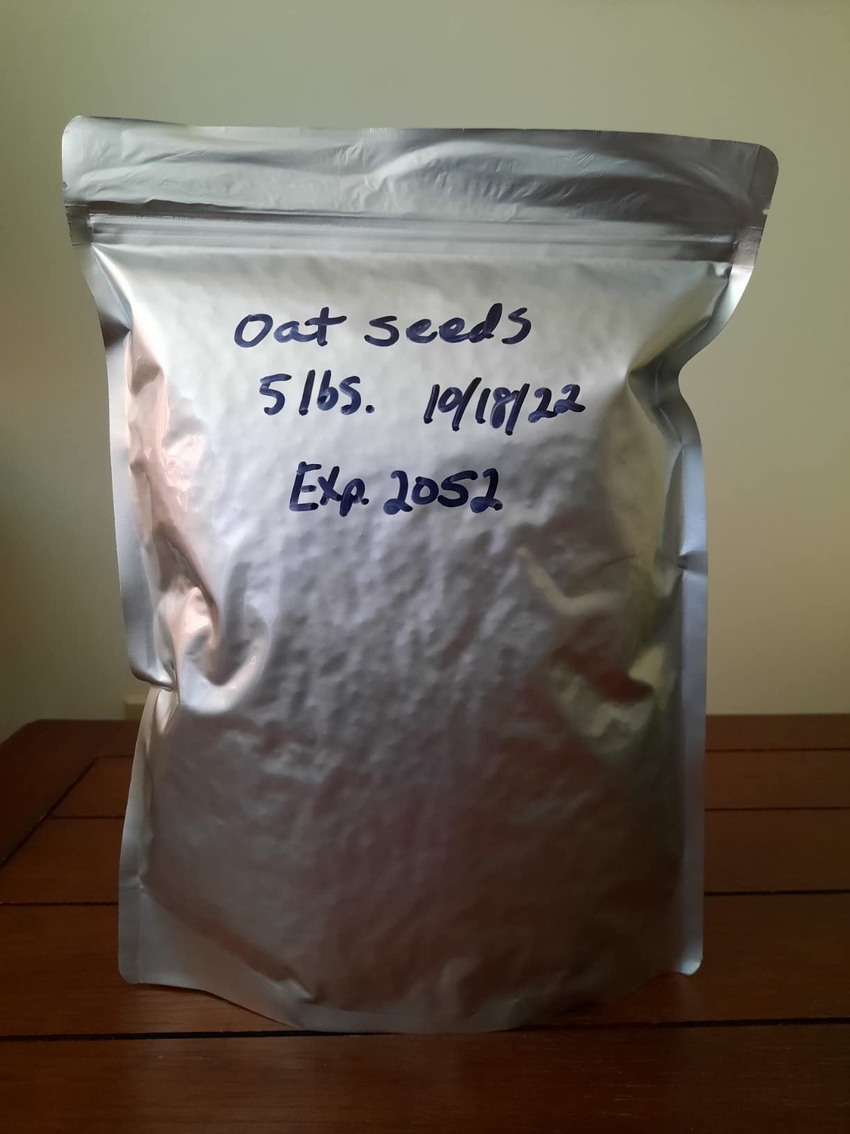 30 Mylar Bags for Food Storage 1 Gallon - Extra Thick 15 Mil - Long Term & Food Grade - Mylar Bags with Oxygen Absorbers 400cc- Zipper, Resealable, Stand-up Gousset - Bolsas Mylar con Abosrbentes customer photo 1