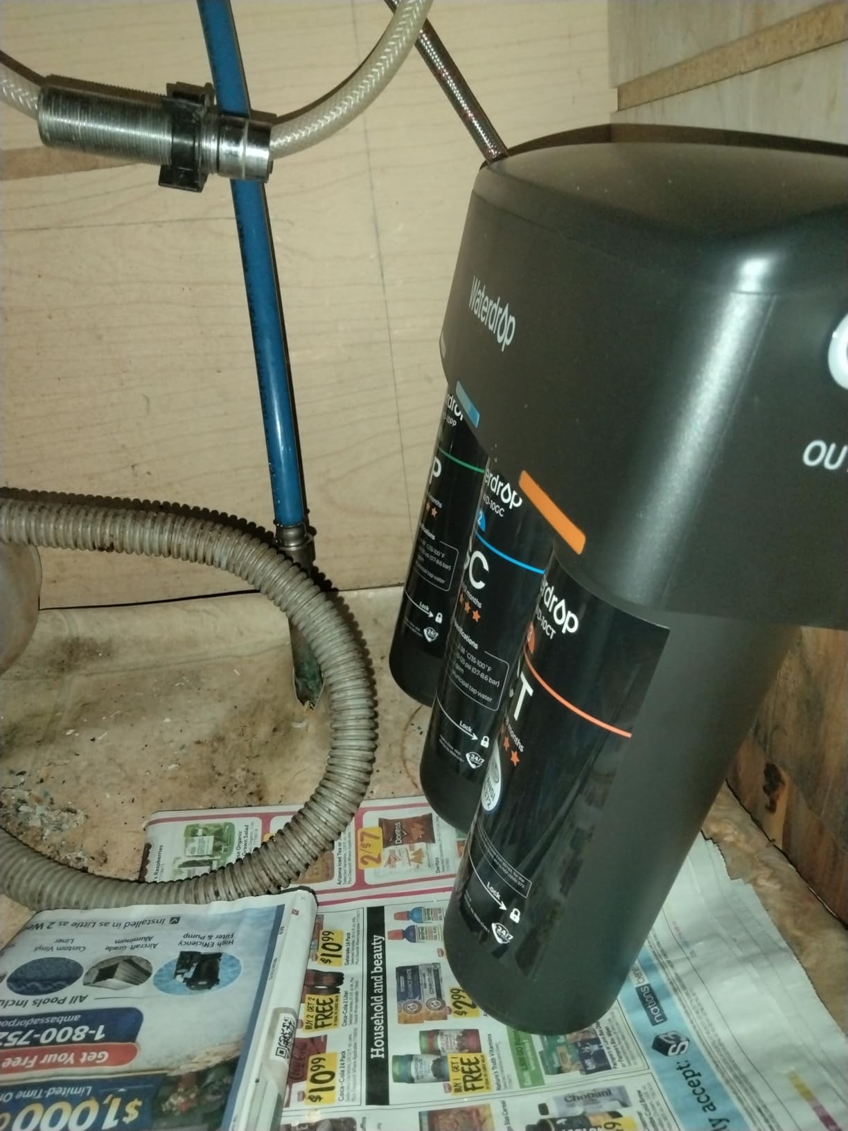 Waterdrop TSB-UF 0.01 μm Ultra Filtration Under Sink Water Filter System customer photo 1