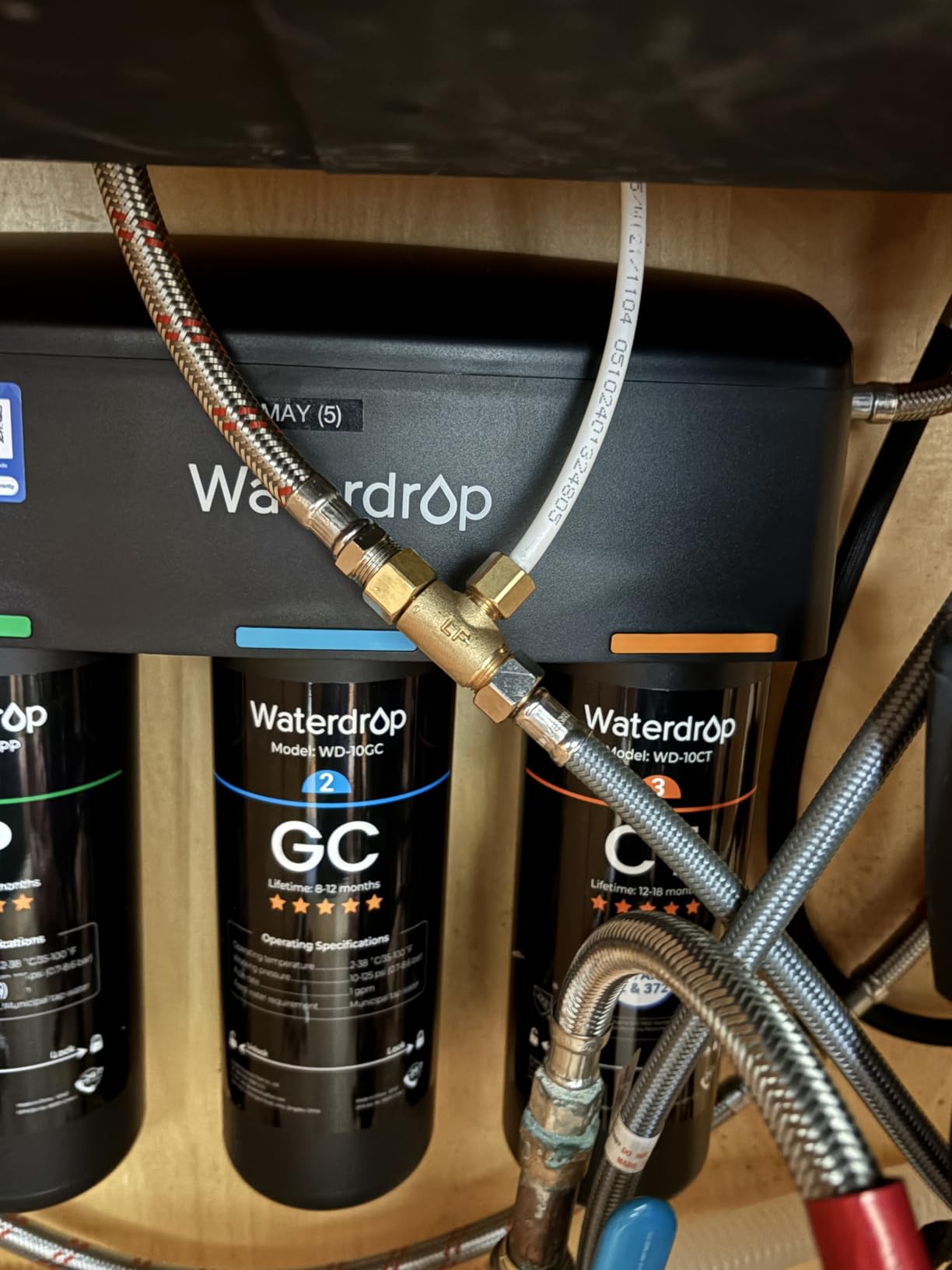 Waterdrop TSB-UF 0.01 μm Ultra Filtration Under Sink Water Filter System customer photo 2