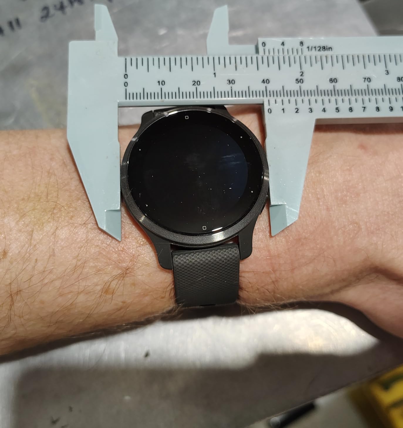 Garmin Venu 2S, Smaller-Sized GPS Smartwatch with Advanced Health Monitoring and Fitness Features, Slate Bezel with Graphite Case and Silicone Band, (010-02429-00) (Renewed) customer photo 1