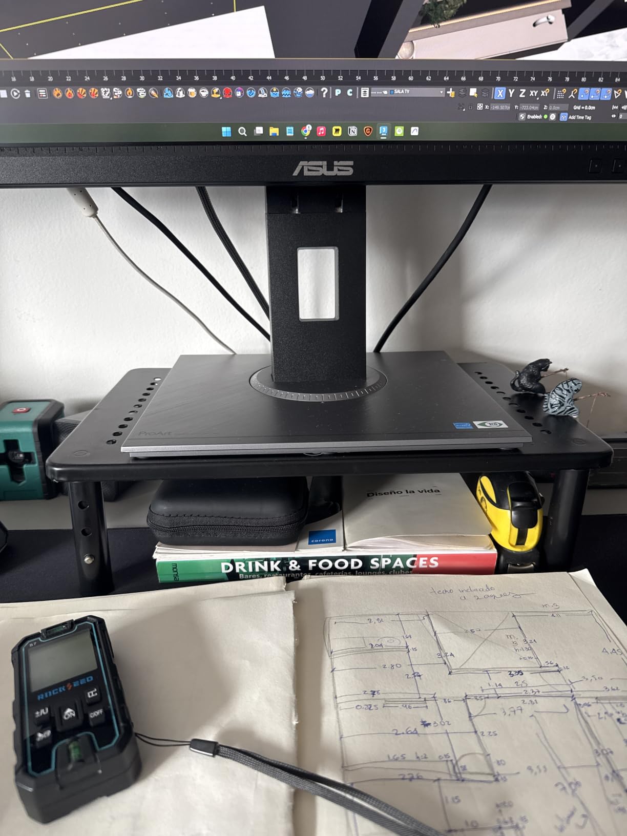 WALI Computer Monitor Stand for Desk, Adjustable Laptop Riser, up to 44 lbs customer photo 2