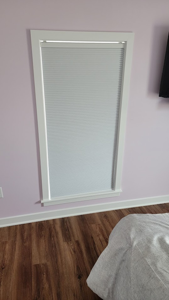 Yoolax Motorized Cellular Shades, Custom, Light Filtering, White customer photo 2