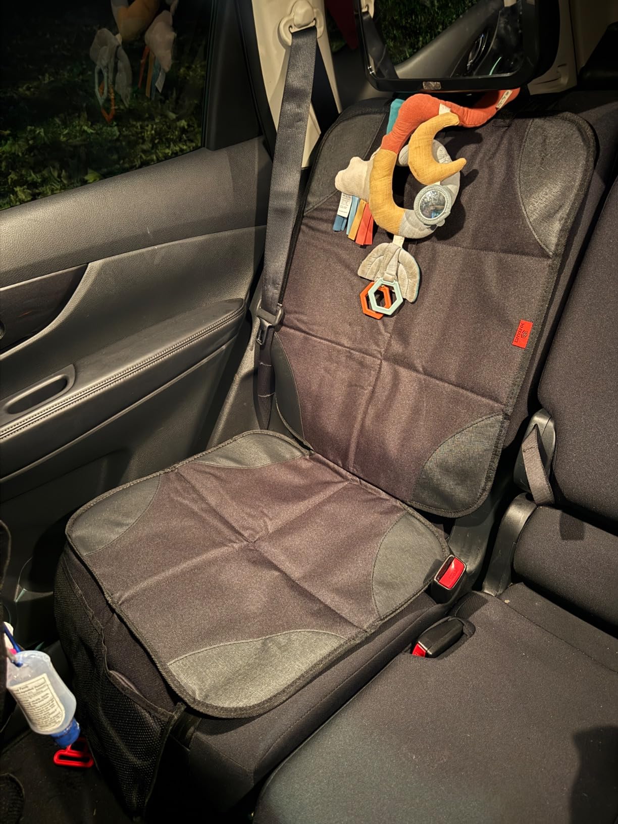 XHYANG Car Seat Protector 1 Pack Car Seat Cushion Mat Thickest Padding,Waterproof 600D Fabric Car Seat Covers for Non-Slip Backing Mesh Pockets for Baby and Pet (Black, 1 Pc) customer photo 2