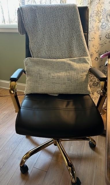 Flash Furniture LeatherSoft Executive Office Chair, Gray/Chrome customer photo 2