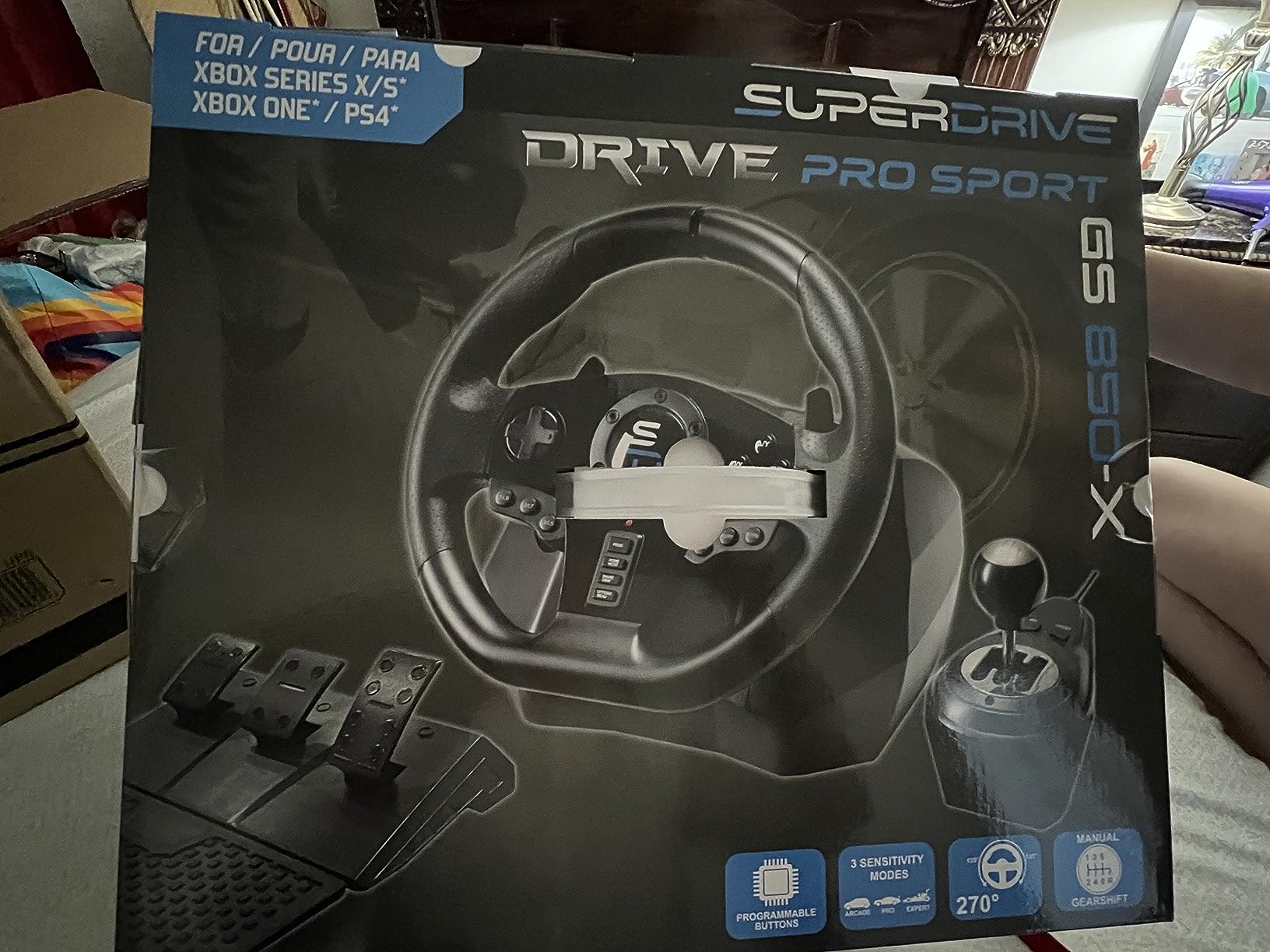 SUBSONIC Racing GS850-X Gaming Steering Wheel PS4 & Xbox Series X/S – 270° customer photo 1