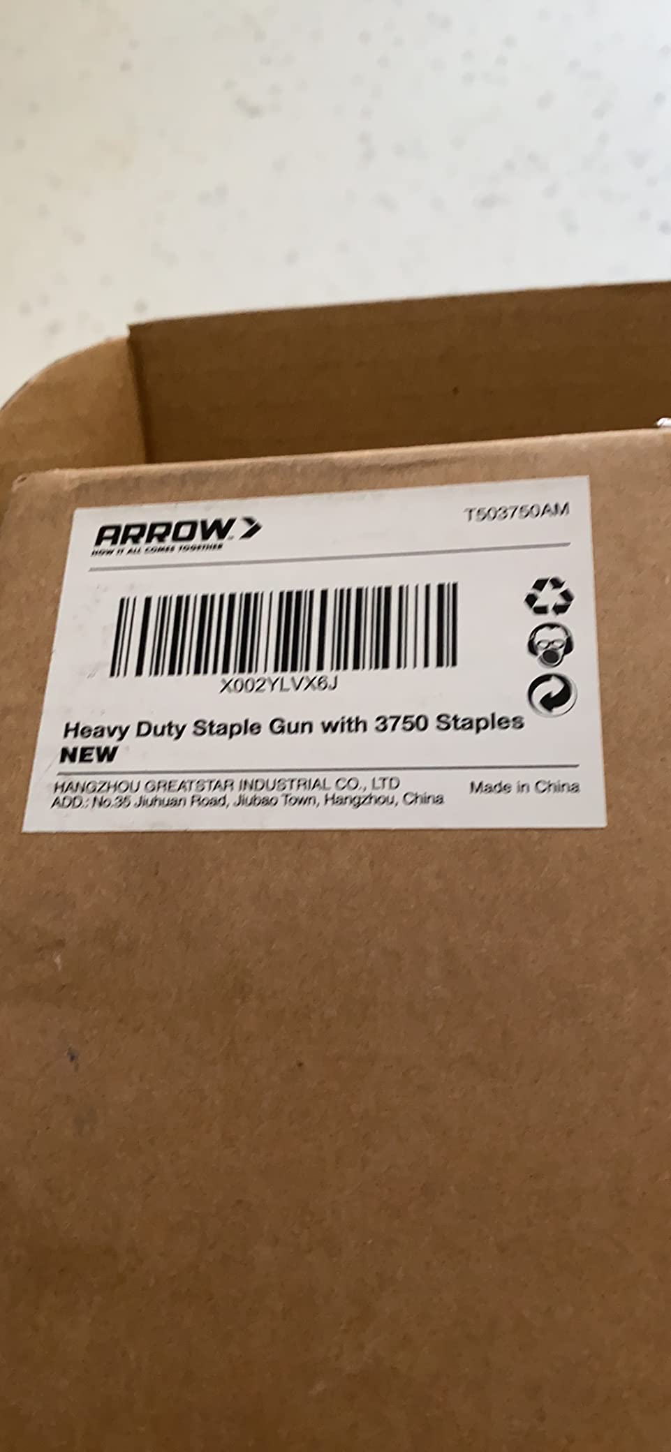 Arrow T50 Heavy Duty Staple Gun Kit with 3750 Pieces T50 Staples customer photo 1