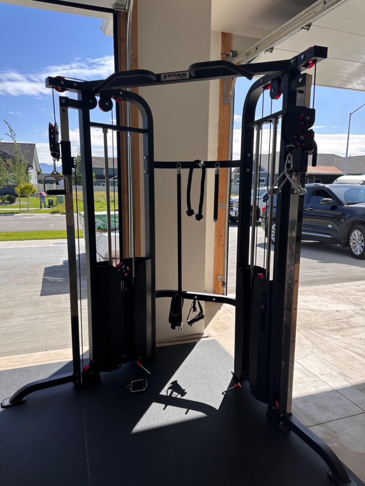 Titan Fitness Functional Trainer, Cable Crossover Machine, 200 LB Double Stack customer photo 1