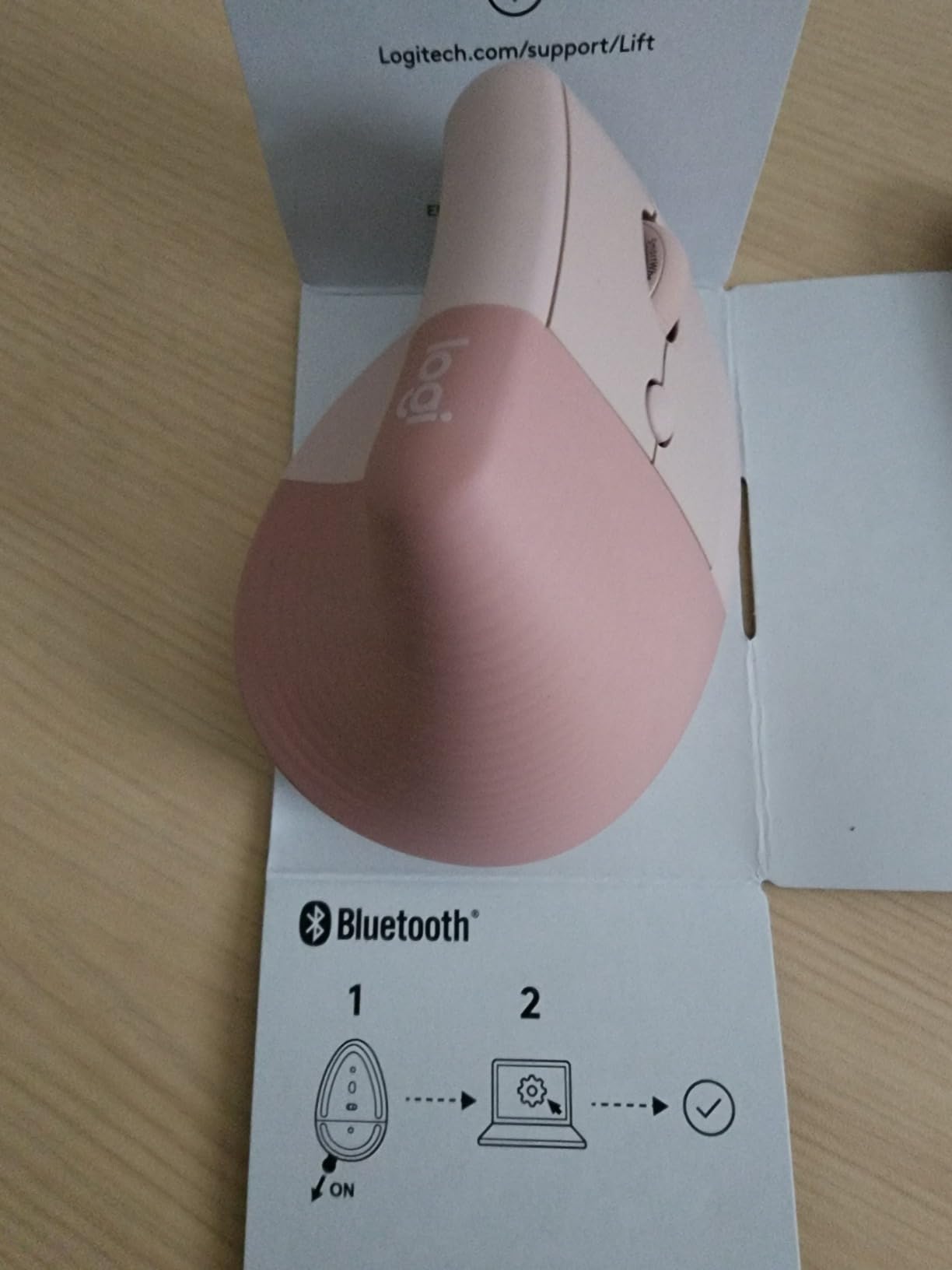 Logitech Lift Vertical Ergonomic Wireless Mouse - Graphite | Connect via Bluetooth or included Logi Bolt USB-A receiver, quiet clicks, 4 of 6 buttons customizable, Windows Mac compatible customer photo 2