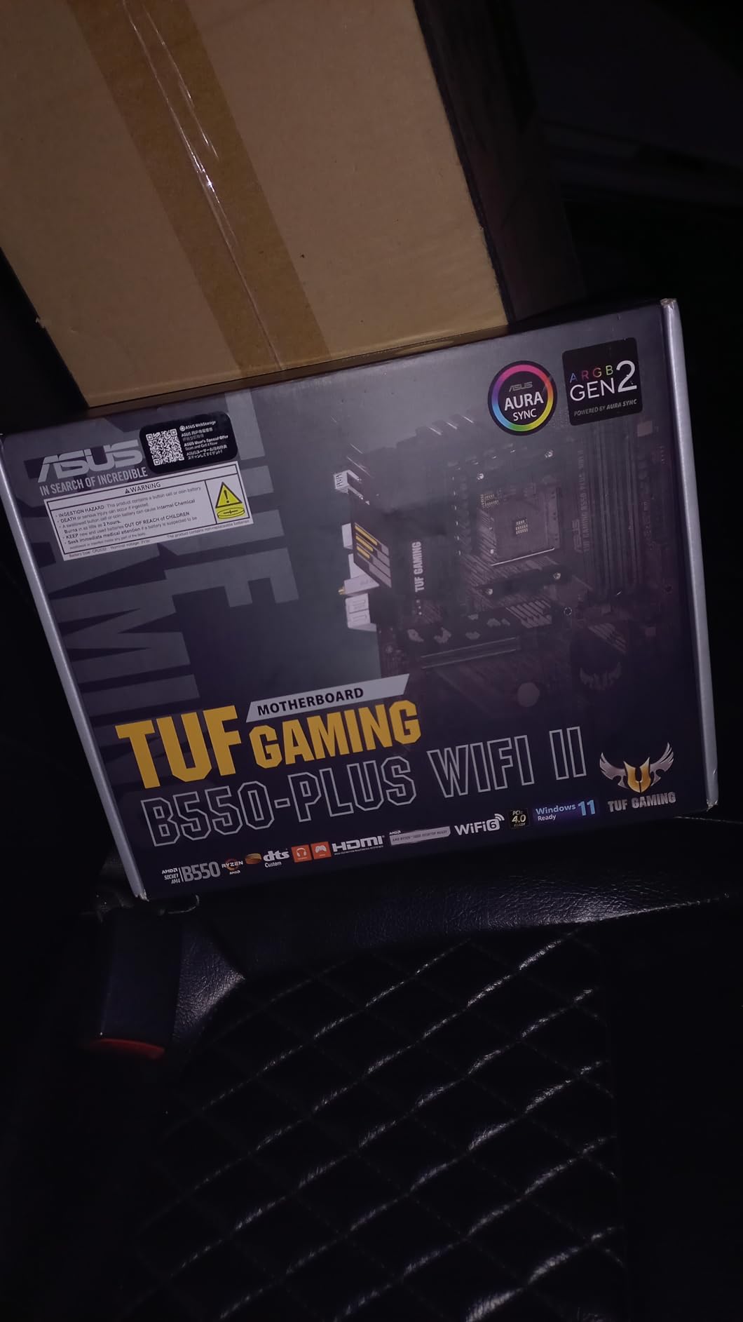ASUS TUF Gaming B550-PLUS WiFi II AMD AM4 (3rd Gen Ryzen™) ATX Gaming Motherboard (PCIe 4.0, WiFi 6, 2.5Gb LAN, BIOS Flashback, USB 3.2 Gen 2, Addressable Gen 2 RGB Header and Aura Sync) customer photo 2