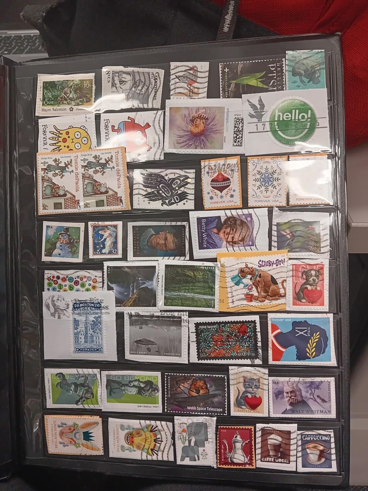 160 Pocket Stamp Album Collection 10 Sheets Double-Sided 8 Pockets/Page customer photo 1