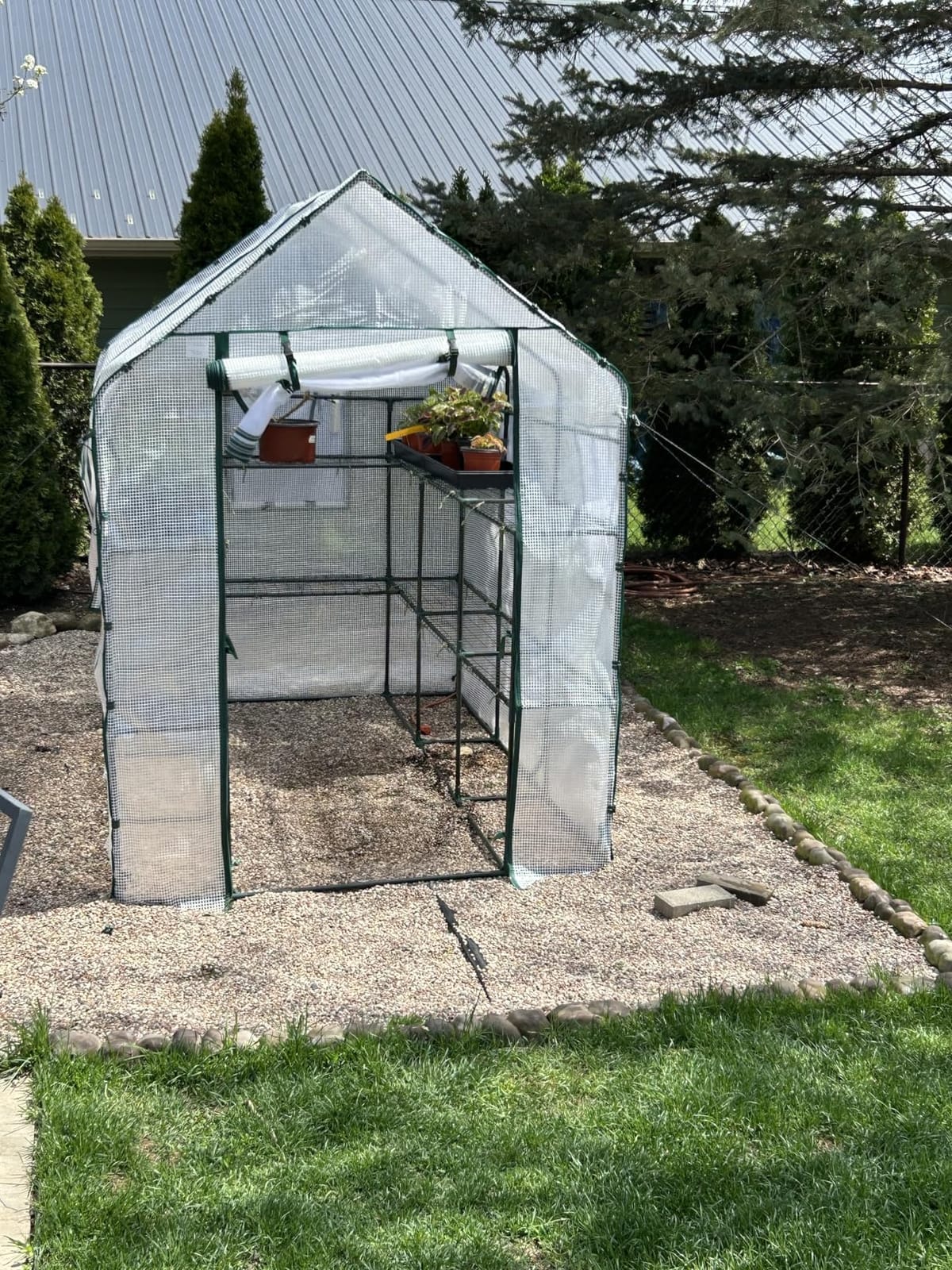 SUNGIFT Walk-in Greenhouse, 57 x 61 x 80 in, 3 Tiers 10 Shelves customer photo 1