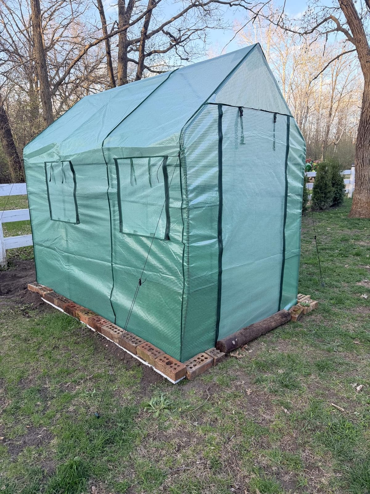 SUNGIFT Walk-in Greenhouse, 57 x 61 x 80 in, 3 Tiers 10 Shelves customer photo 2