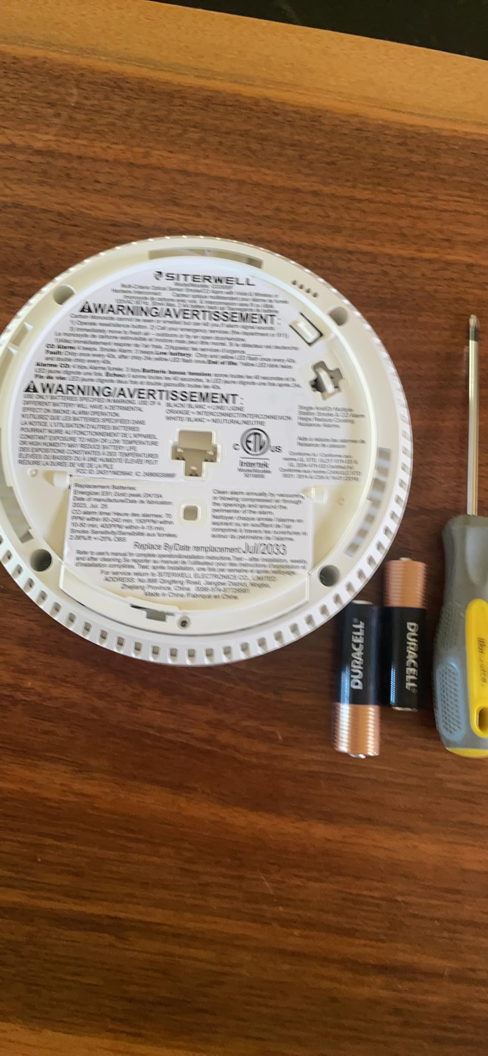 SITERWELL Smoke & CO Detector Interconnected, Hardwired & AA Battery customer photo 2