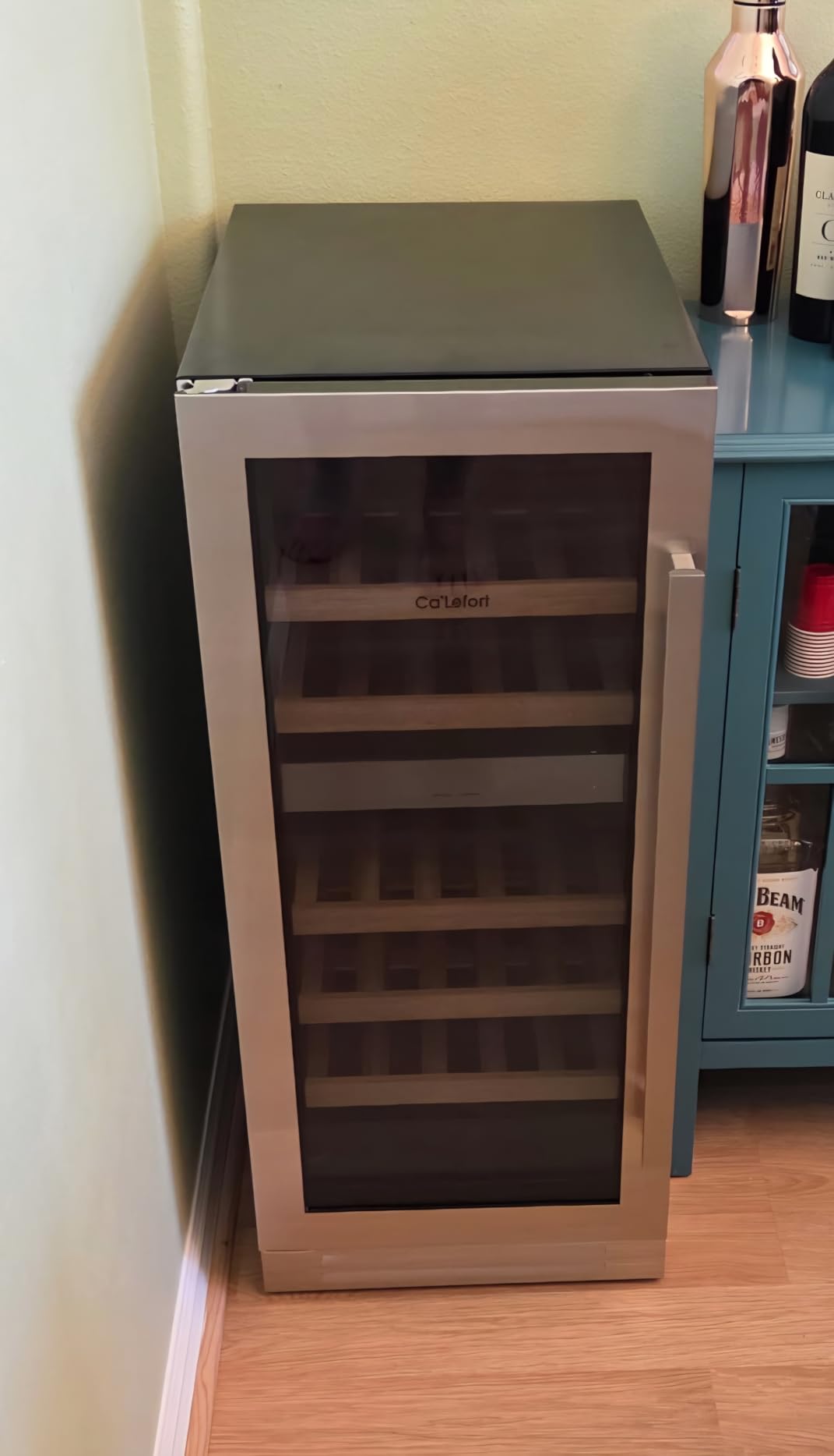 Ca'Lefort 15 Inch Wine Fridge, 28-Bottle Dual Zone Wine Cooler Refrigerator customer photo 1