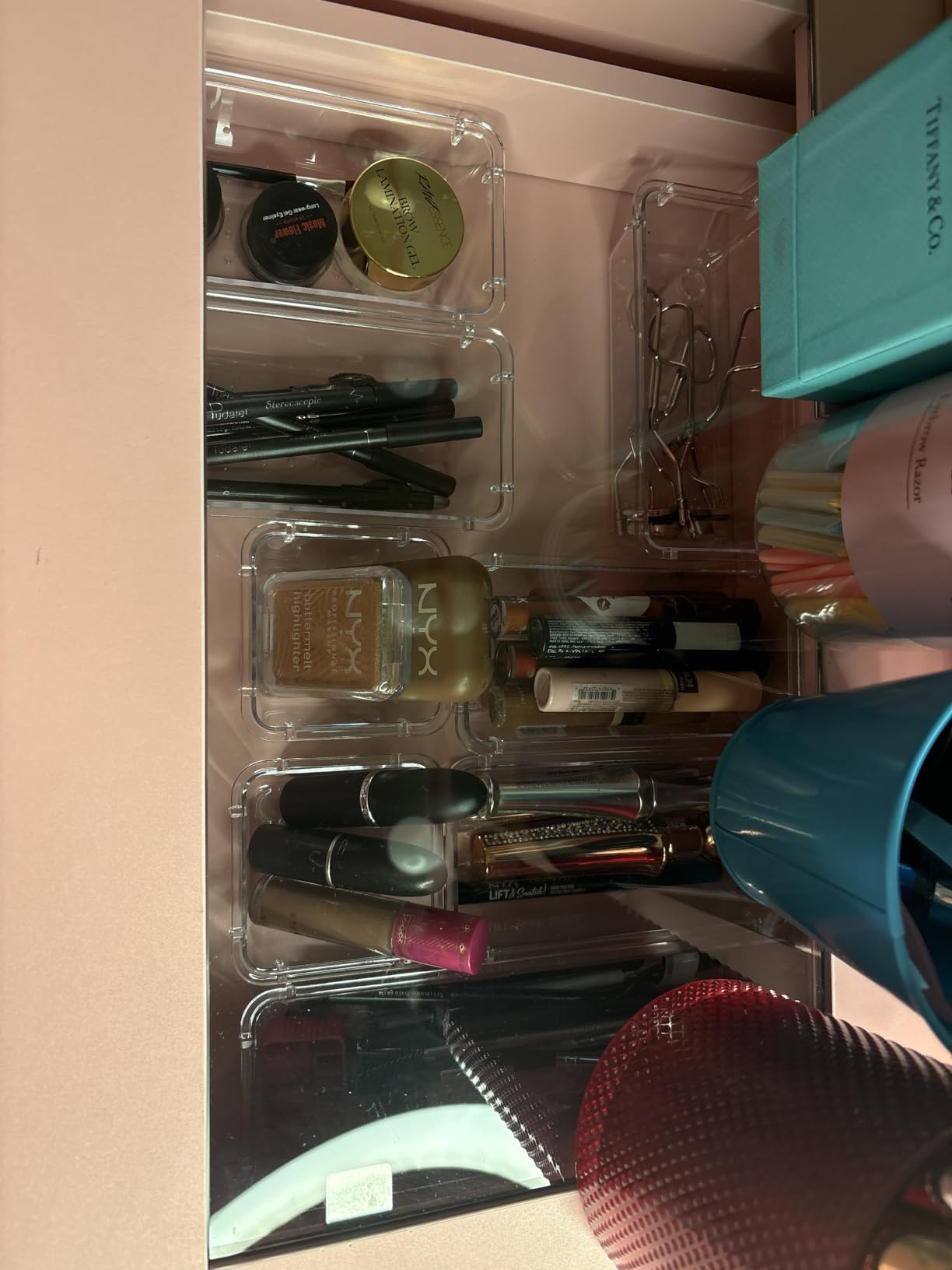 25 PCS Clear Plastic Drawer Organizer, Makeup Organizers and Storage Bins customer photo 2