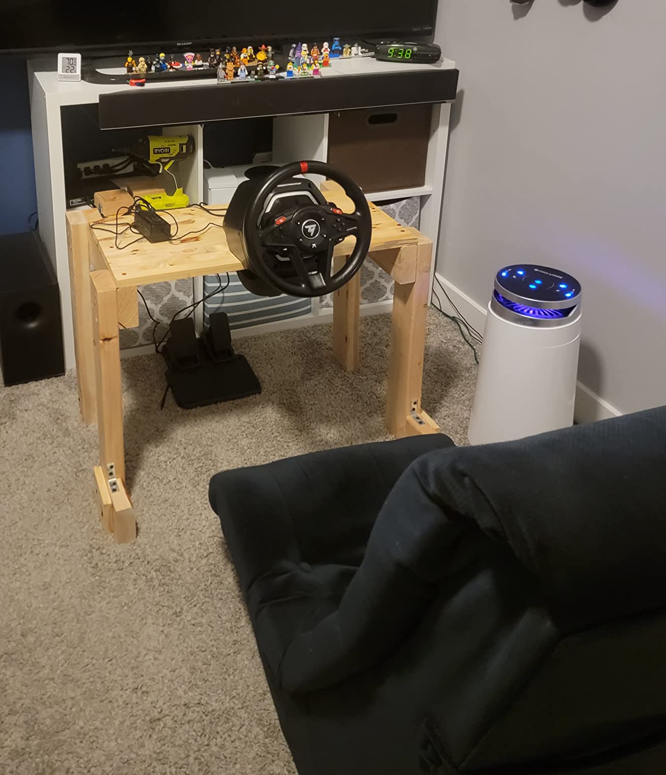 Thrustmaster T128 P Force Feedback Racing Wheel & Pedal Set - PS5 & PC customer photo 1