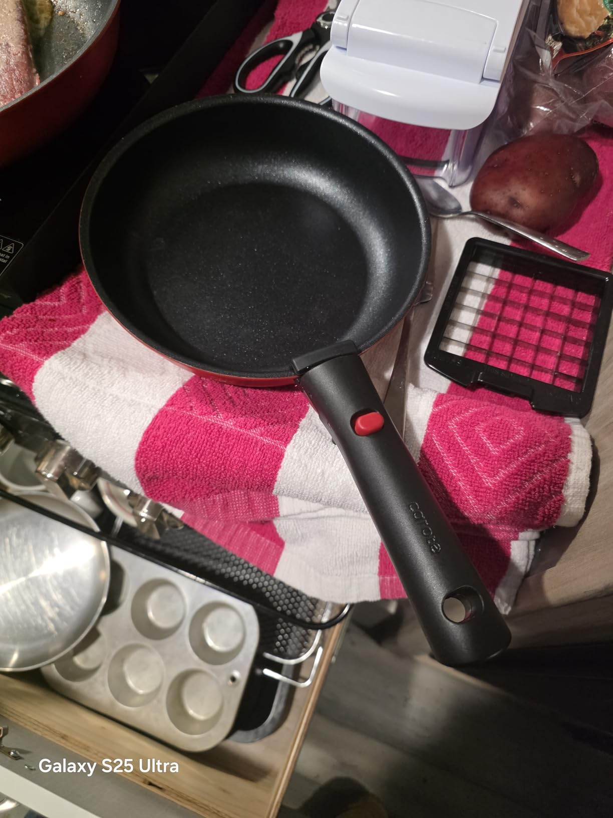CAROTE 19pcs Pots and Pans Set Non Stick, Detachable Handle Cookware customer photo 2