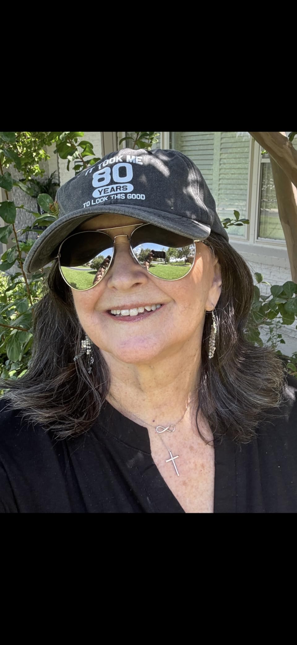 80th Birthday Gifts 80 Year Old Gifts Ideas for Men Women It Took Me 80 Years to Look This Good Hat Washed Cotton Hat customer photo 2