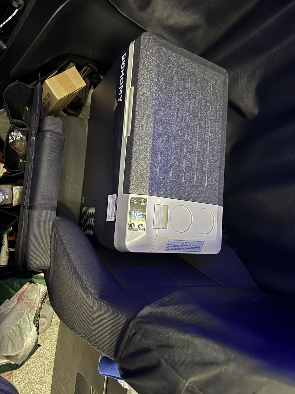 EUHOMY 32QT 12 Volt Refrigerator, Electric Cooler, Usable Battery, -4℉~68℉ customer photo 1
