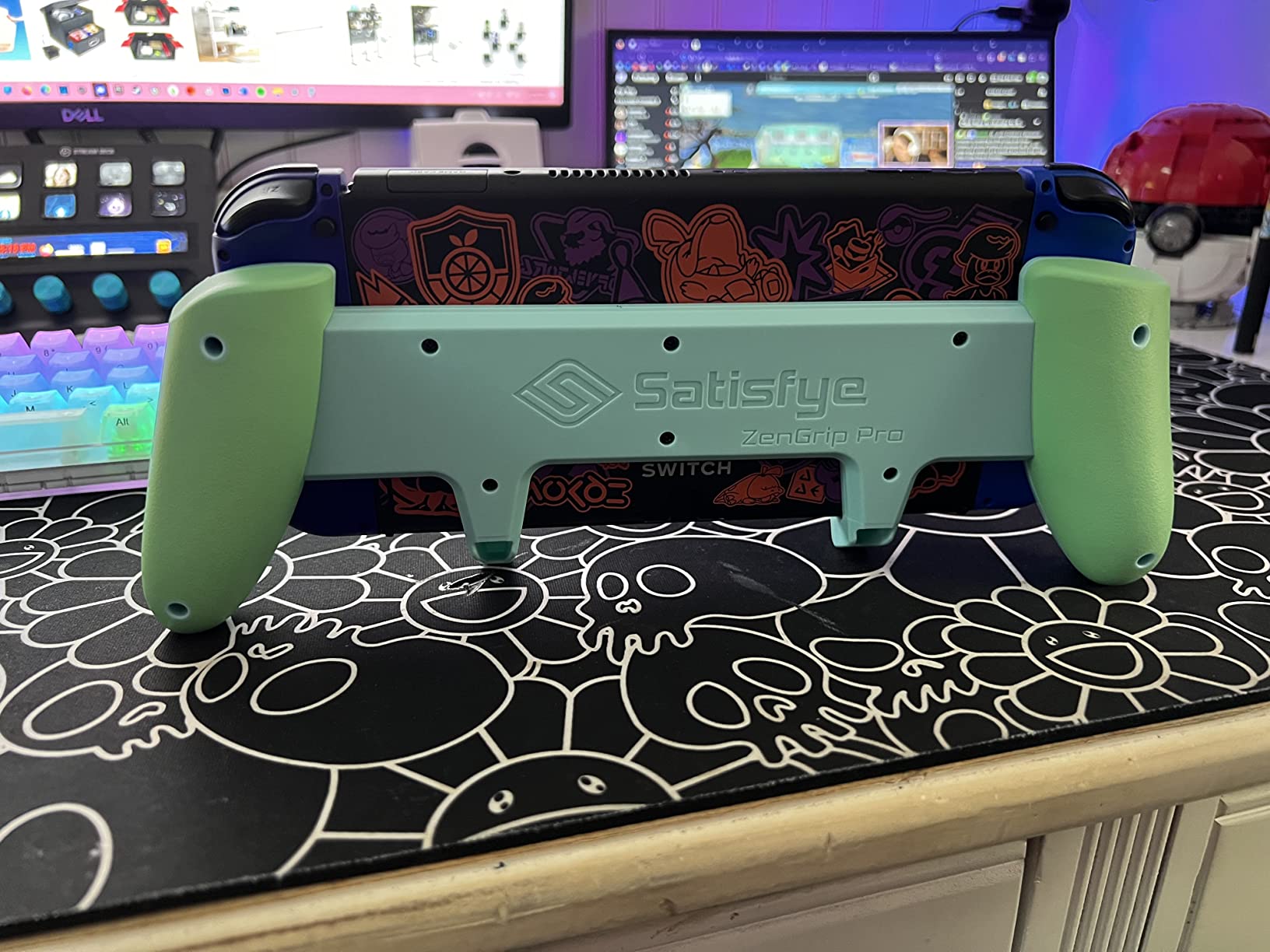 Satisfye - ZenGrip Pro Gen 3 OLED, a Switch Grip Compatible with Nintendo Switch - Comfortable & Ergonomic Grip, Joy Con & Switch Control. #1 Switch Accessories Designed for Gamers (Red) customer photo 1