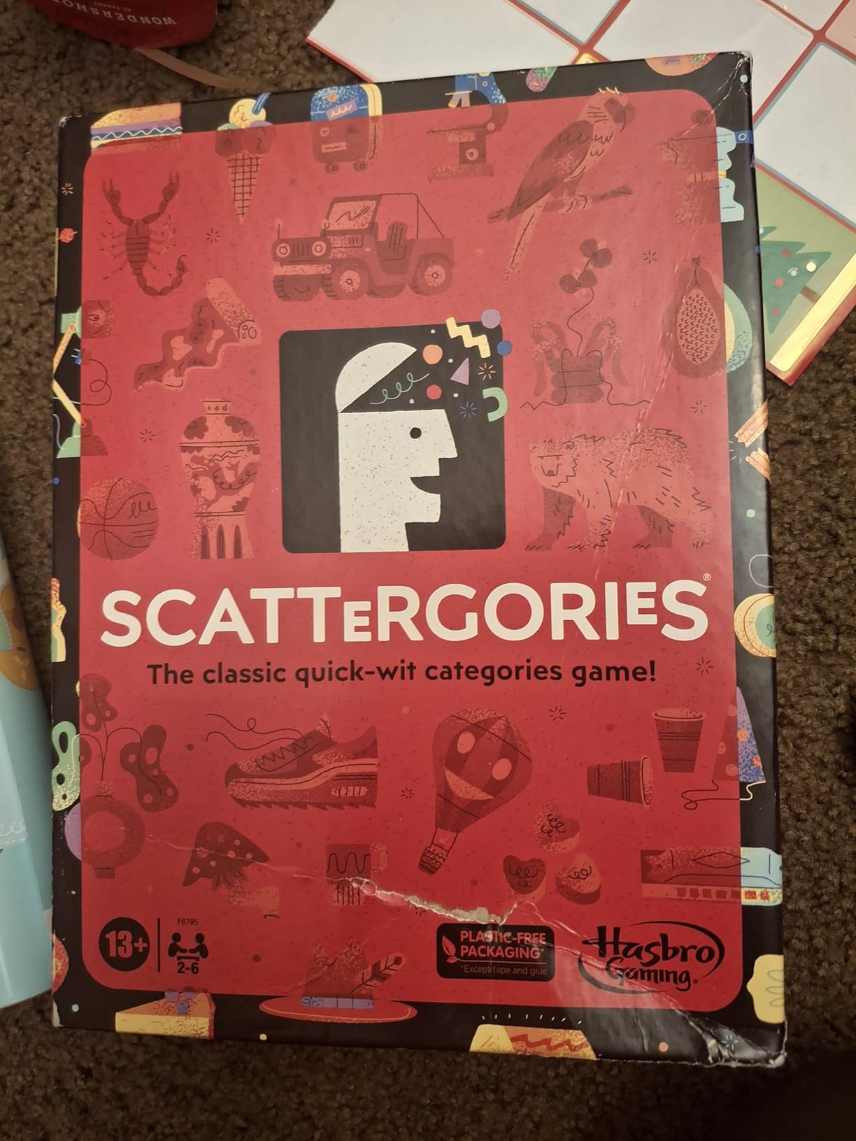 Hasbro Gaming Scattergories Classic Game, Party Game for Adults and Teens Ages 13 and up, Board Game for 2+ Players customer photo 1