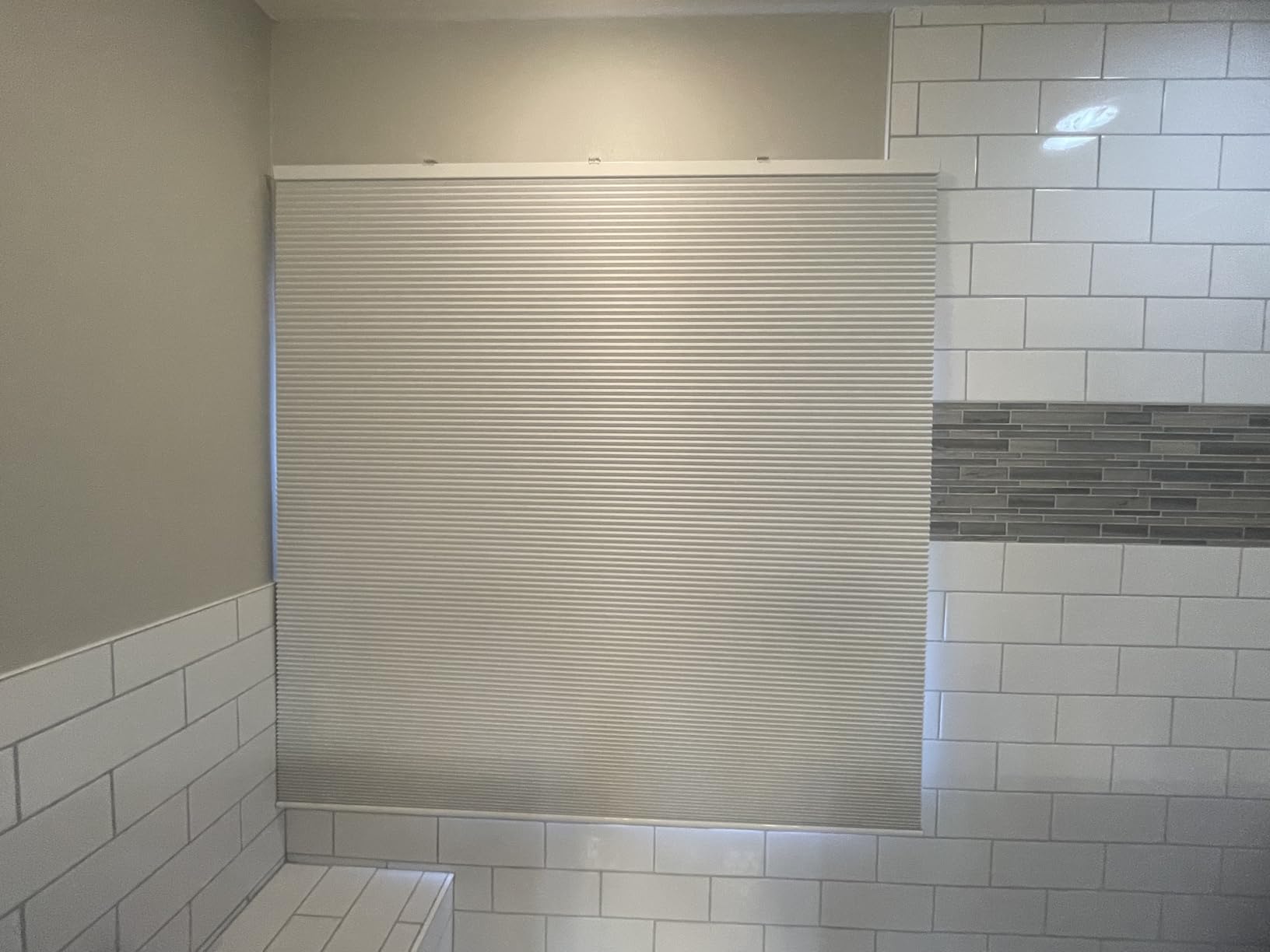 LazBlinds Cordless Cellular Shades, 34'' W x 48'' H, White customer photo 1