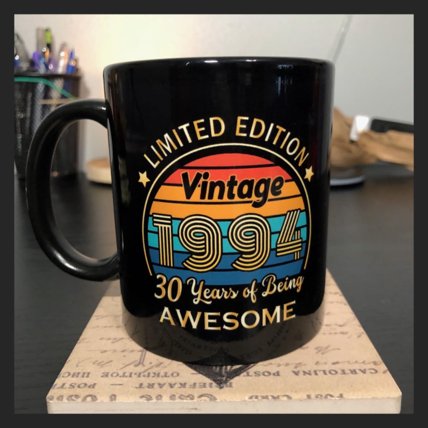 QUPT 80th Birthday Gifts for Women Men, 80th Birthday Gifts for Him, 1946 Birthday Gifts for Women Men, 80 Years Old Gifts, 1946 Birthday Gifts for Her Him, 80th Birthday Presents Coffee Mug customer photo 2