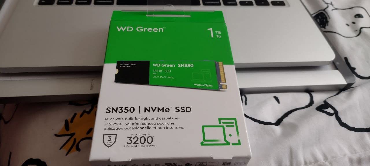 Western Digital 500GB WD Green SN350 NVMe Internal SSD Solid State Drive - Gen3 PCIe, M.2 2280, Up to 2,400 MB/s - WDS500G2G0C customer photo 1