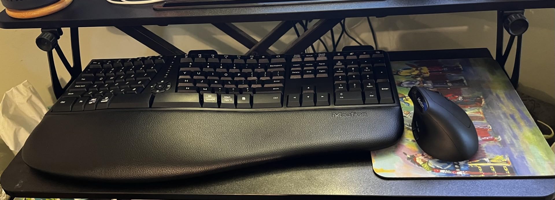 MEETION Ergonomic Keyboard and Mouse Combo, Split Design, Vertical Mouse customer photo 1