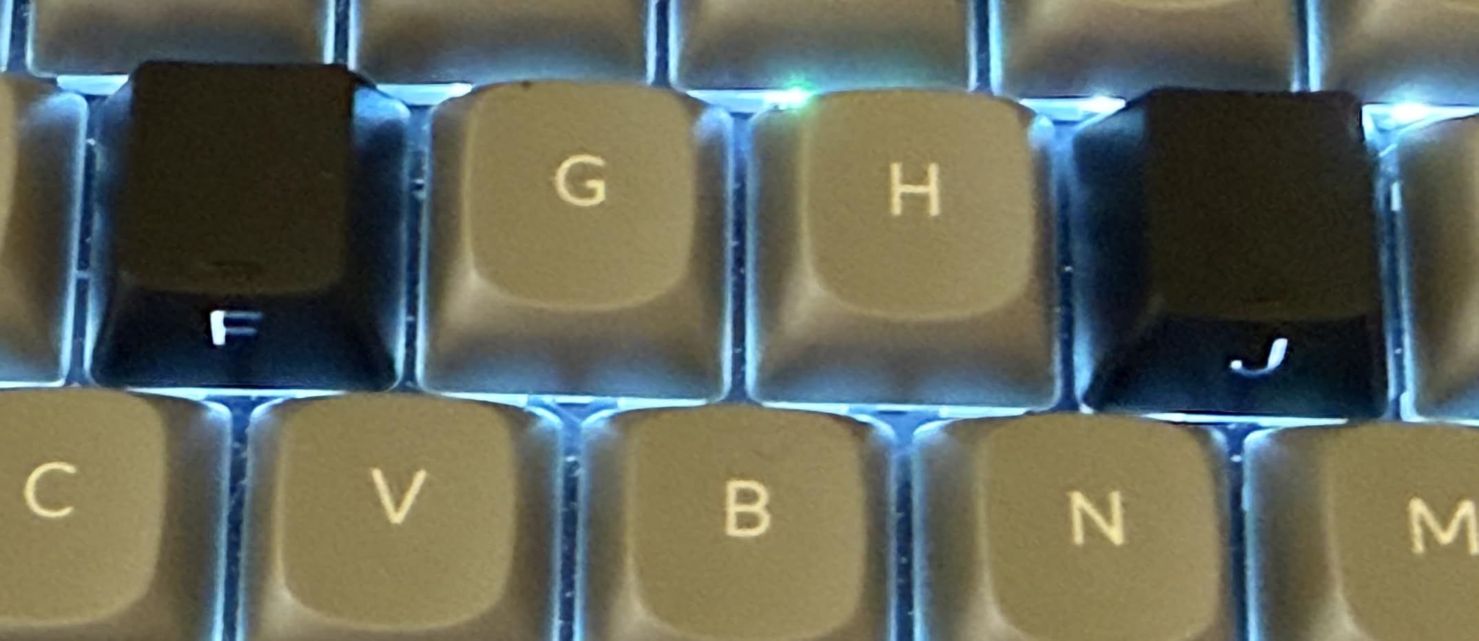 XVX PBT Keycaps - Side Printed Keycaps 60 65 75 100 Percent, Double Shot Shine Through Custom Key caps, Gradient Gray 136 Keys Set, OEM Profile, Minimalist Style for Cherry Gateron MX Switche Keyboard customer photo 1