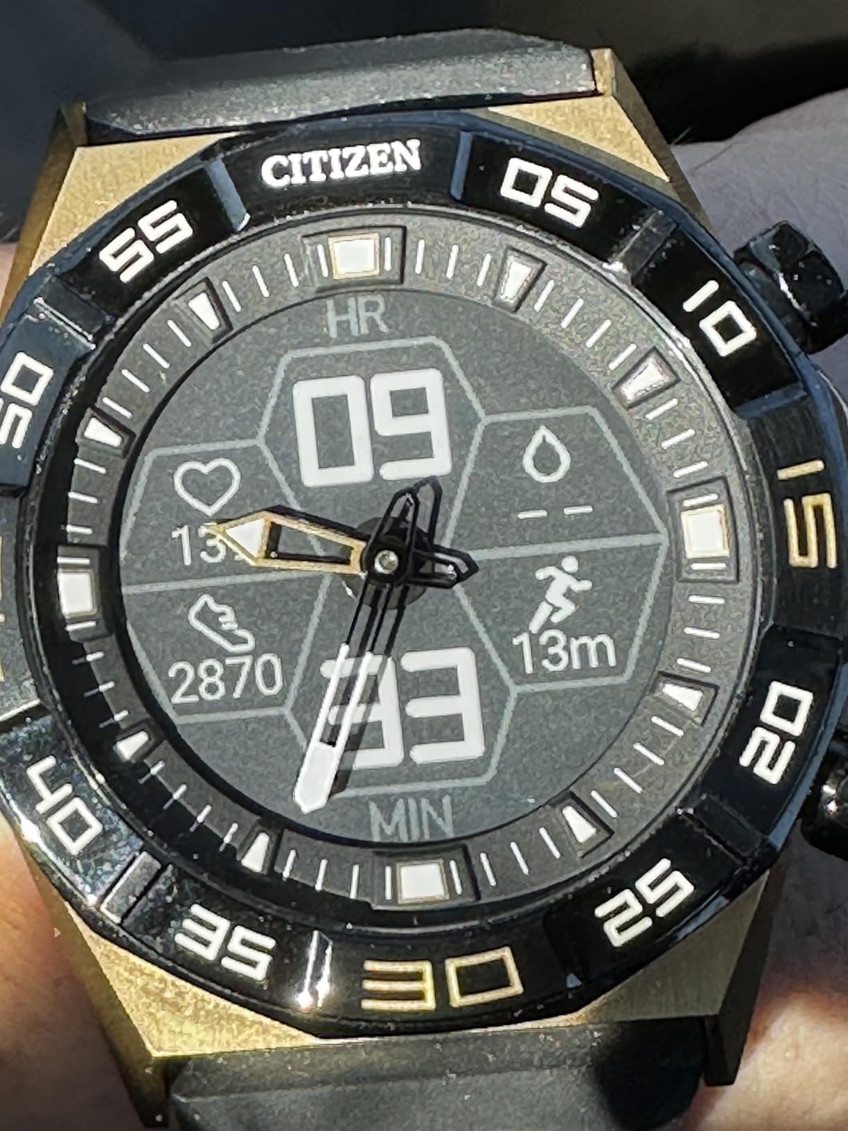 Citizen CZ Smart PQ2 Hybrid Smartwatch with YouQ Wellness app Featuring IBM Watson® AI and NASA Research, Black and White Customizable Display, Bluetooth, HR, Activity Tracker, 18-Day Battery Life customer photo 1