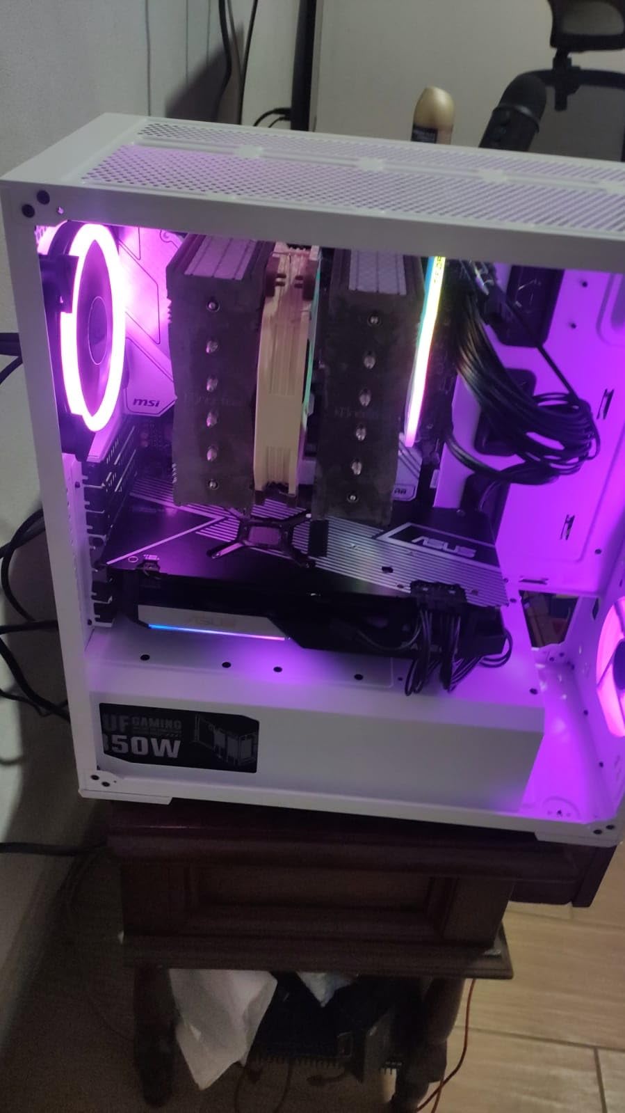 ASUS TUF Gaming 850W Gold (850 Watt, ATX 3.1 Compatible, Fully Modular Power Supply, 80+ Gold, Military-Grade Components, Dual Ball Bearing, Axial-tech Fan, PCB Coating, 10 Year Warranty) customer photo 2