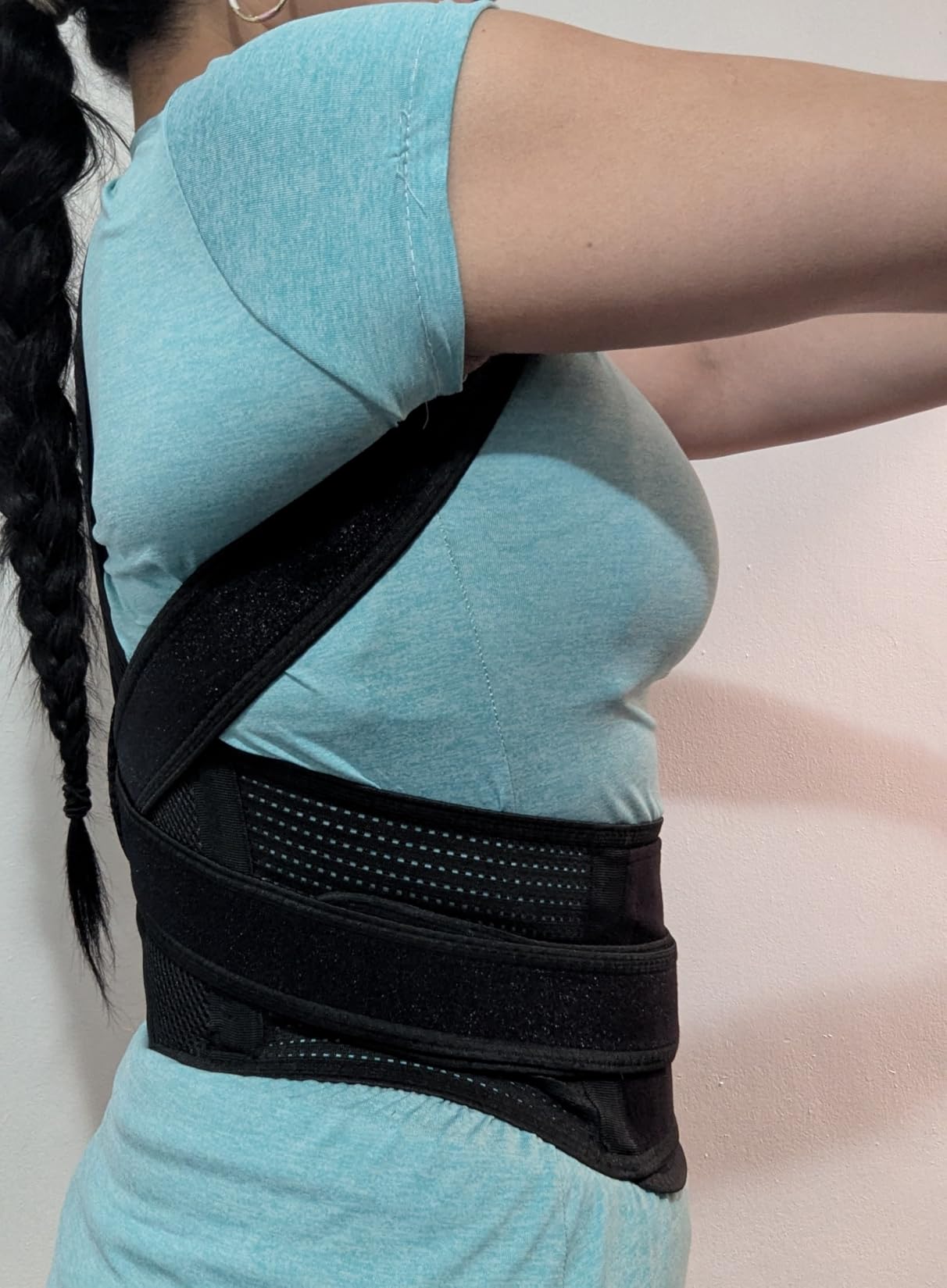 Upgraded Posture Corrector Back Brace for Men and Women, New Version Lumbar Support for Posture Improving and Pain Relief, Full Back Support for Neck, Shoulder, Waist Pain, M customer photo 1