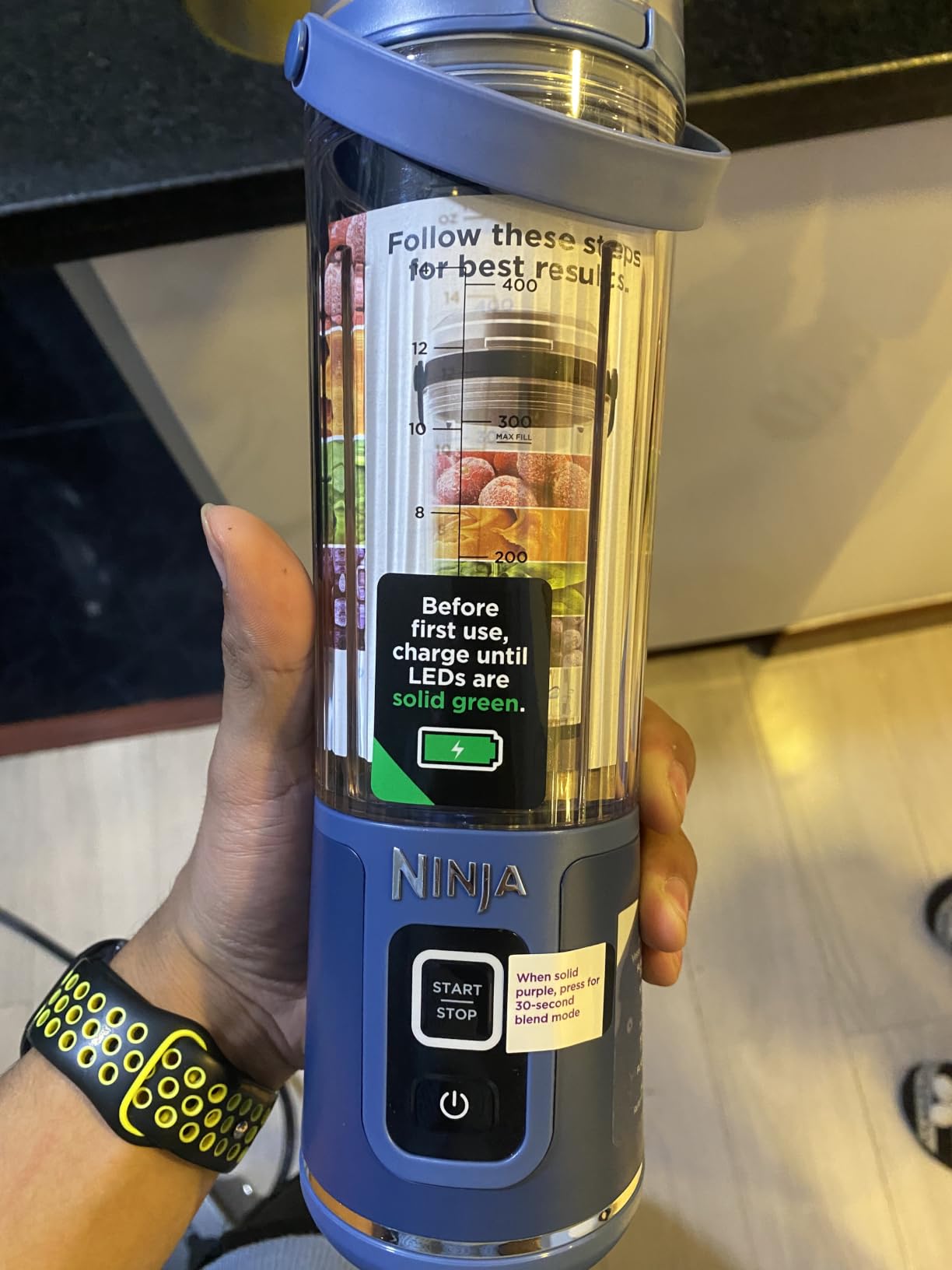 Ninja Blast Portable Blender, Cordless, 18oz Vessel, Black, BC151BK customer photo 2