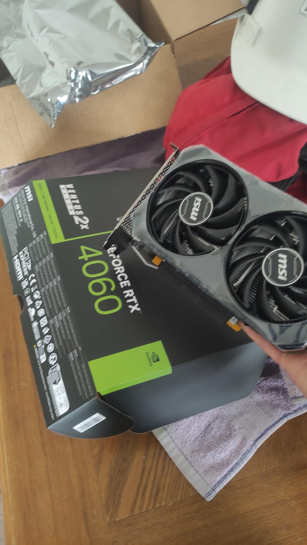 msi Gaming GeForce RTX 4060 8GB GDRR6 Extreme Clock: 2505 MHz 128-Bit HDMI/DP Nvlink TORX Fan 4.0 Ada Lovelace Architecture Graphics Card (RTX 4060 Ventus 2X Black 8G OC) customer photo 1