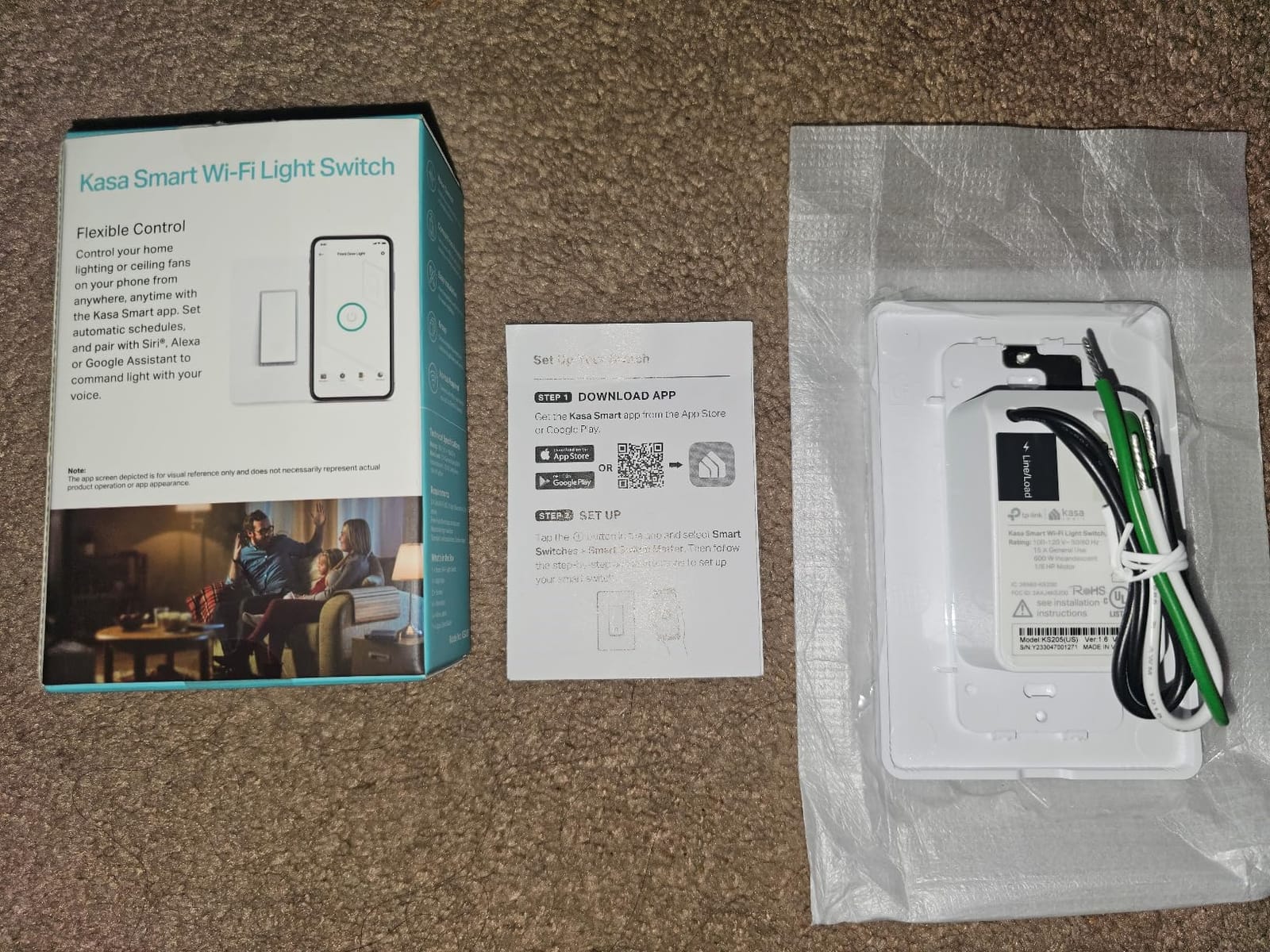 Kasa Matter Smart Light Switch: Voice Control w/Siri, Alexa & Google Assistant | UL Certified | Timer & Schedule | Easy Guided Install | Neutral Wire Required | Single Pole | 2.4GHz Wi-Fi | KS205 customer photo 2